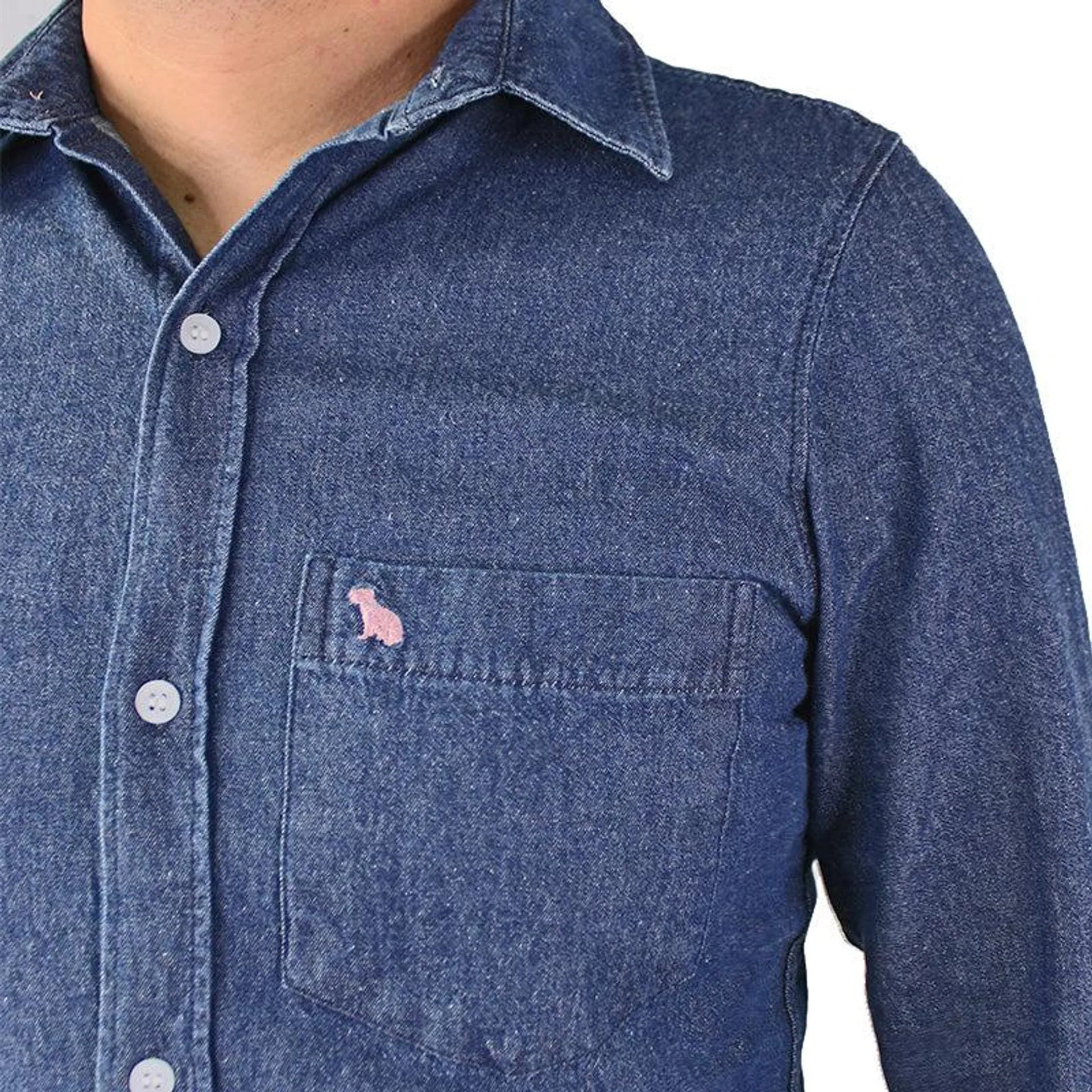 Camisa En Denim Para Hombre lec Lee Índigo Oscuro