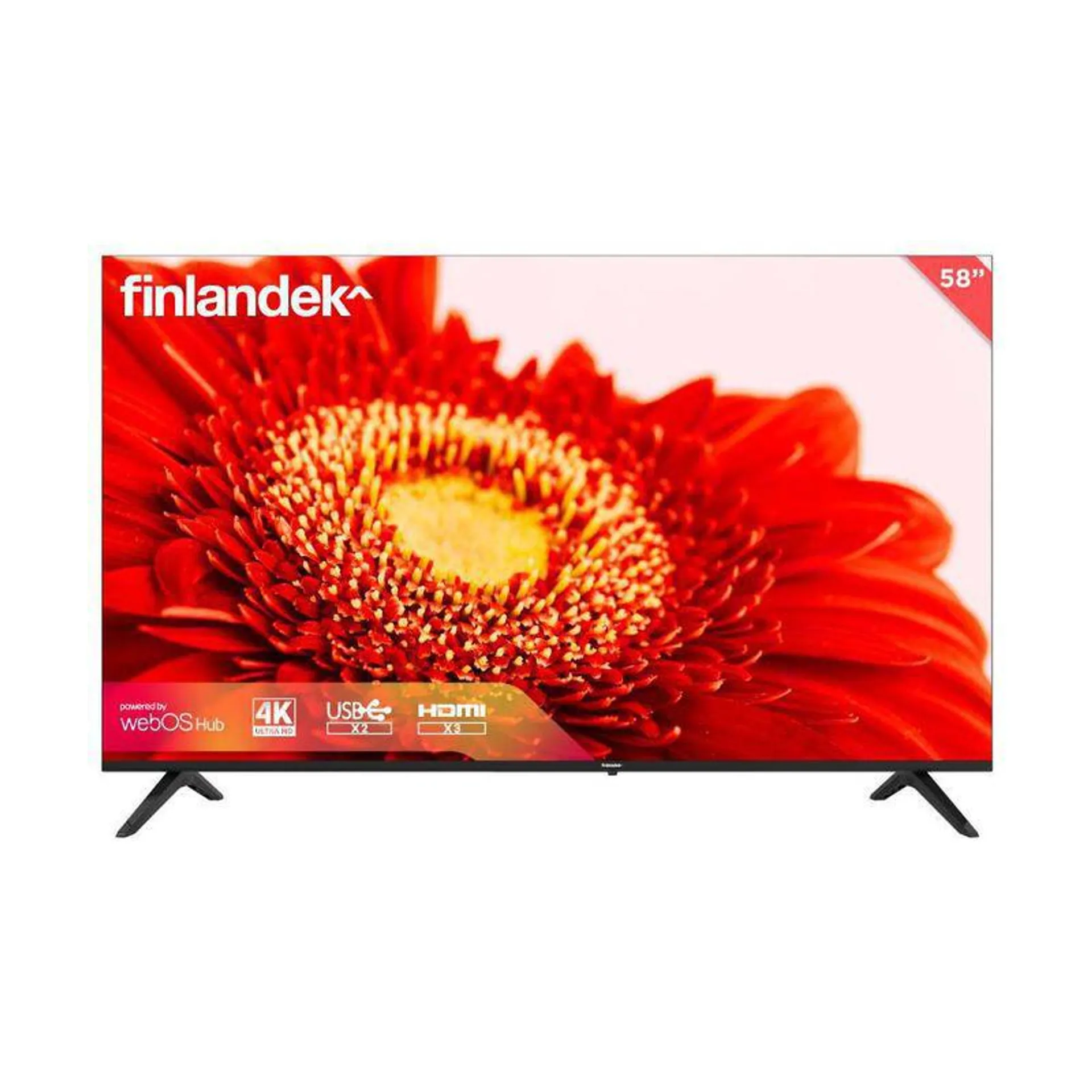 Televisor FINLANDEK 58 Pulgadas LED Uhd4K Smart TV FILED5801UHDW