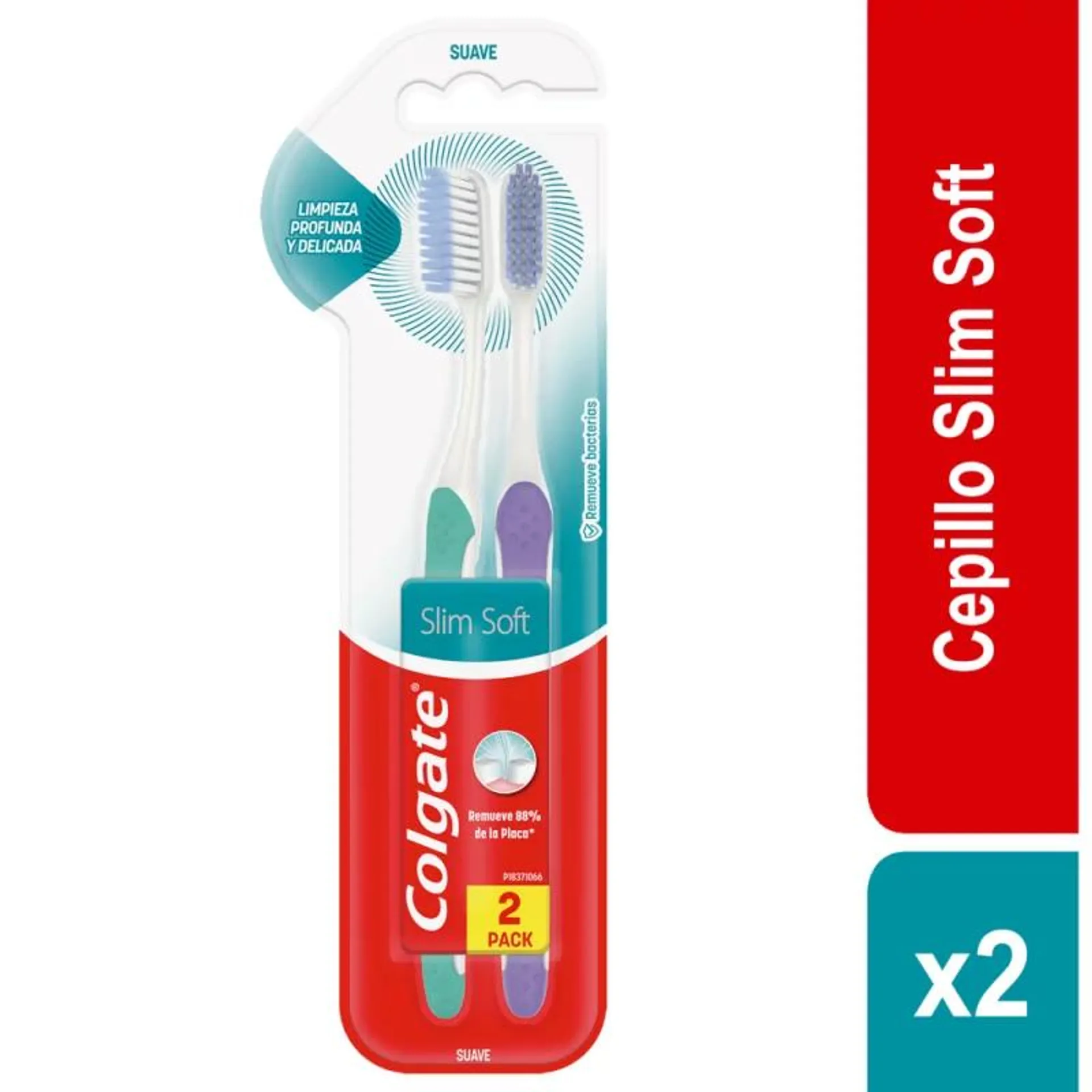 Cepillo Dental Colgate Slim Soft Suave x2und