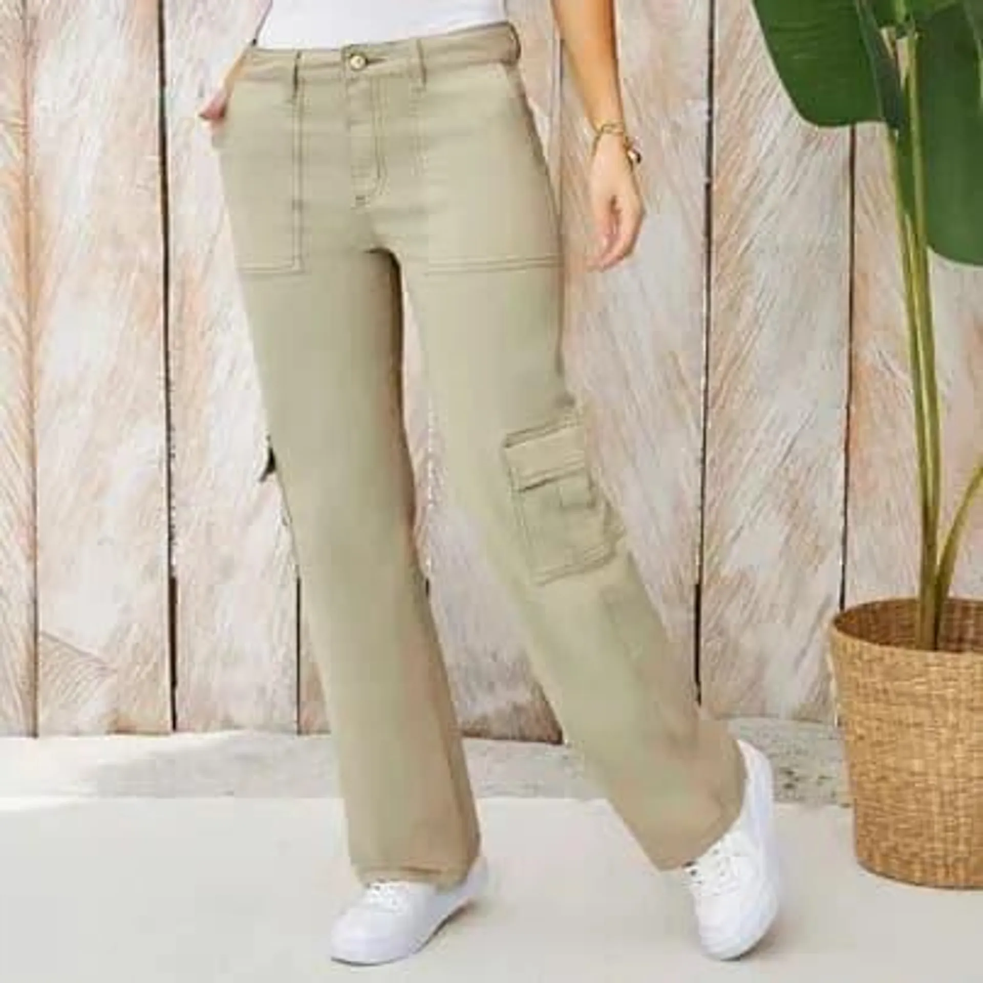 Muba pantalón tipo cargo Caqui 8