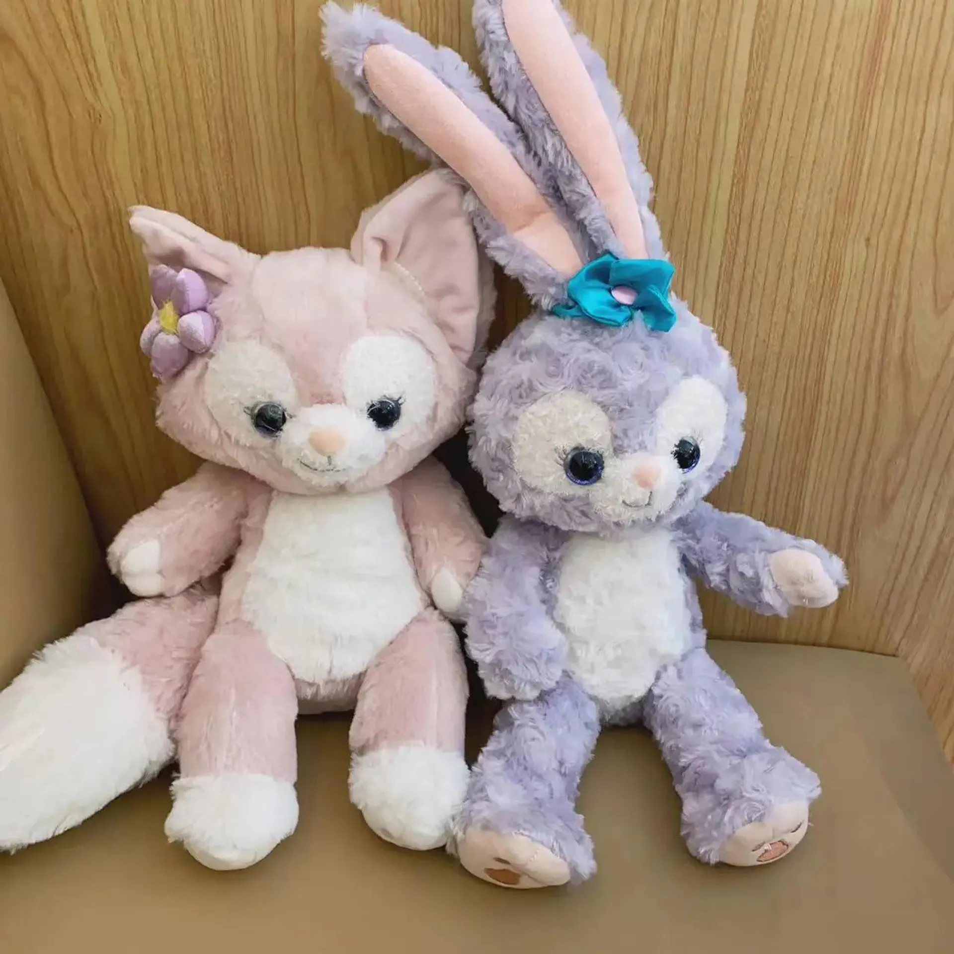 Juguetes de Peluche de Disney, figuras de Anime, Duff y Friends, zorro, conejo