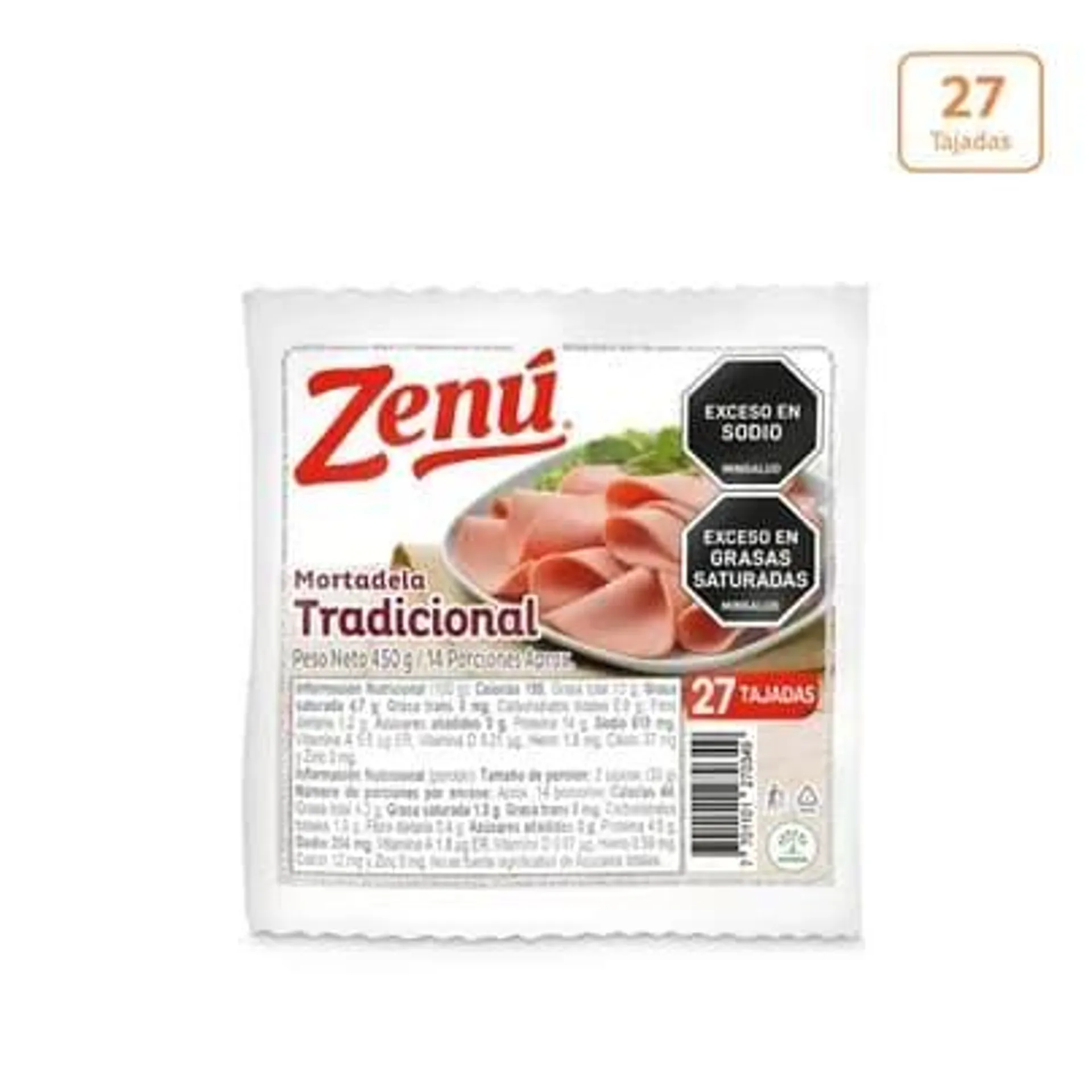 Mortadela tradicional Zenú x 450g