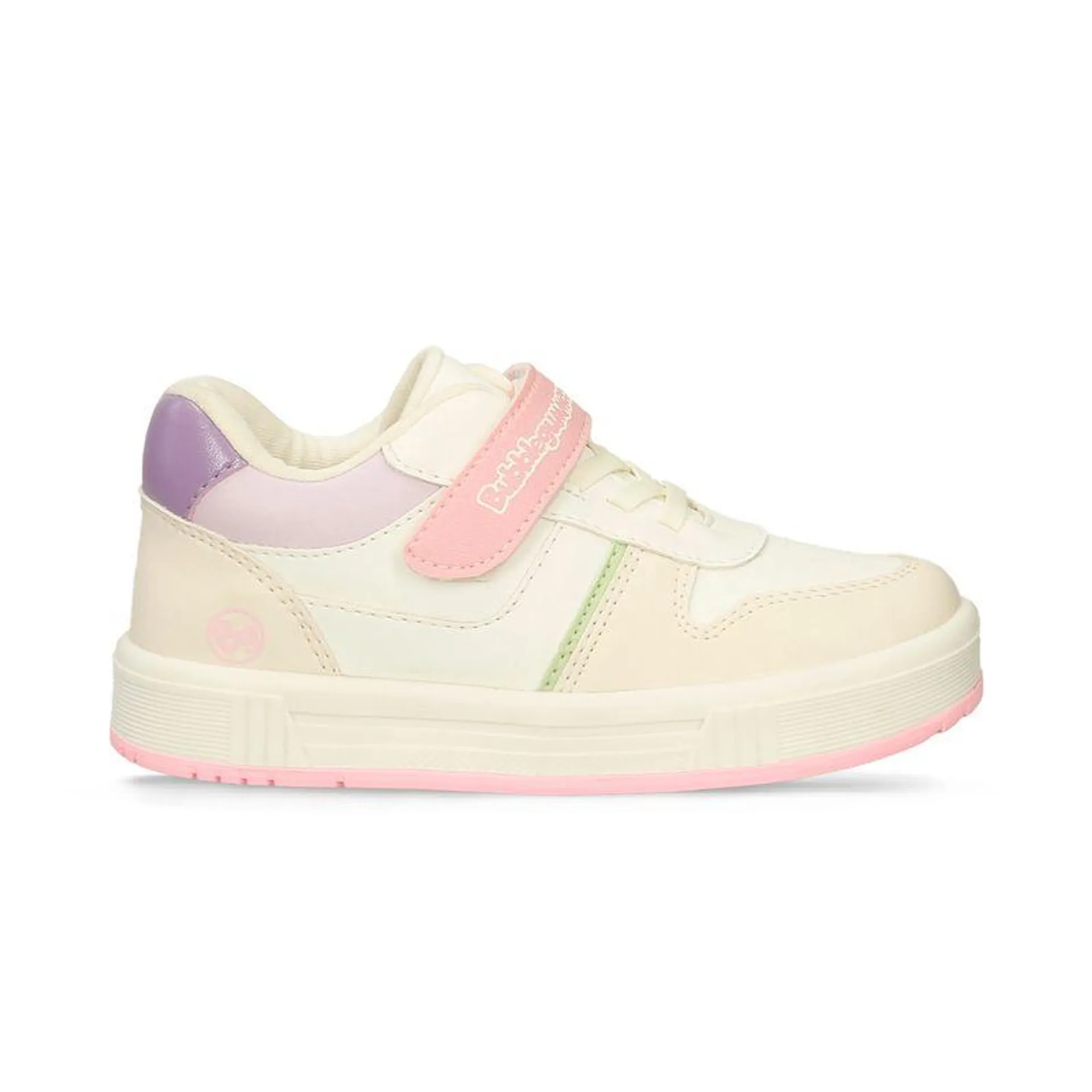 Tenis Casuales Beige-Multicolor Bubblegummers Romanita Niña