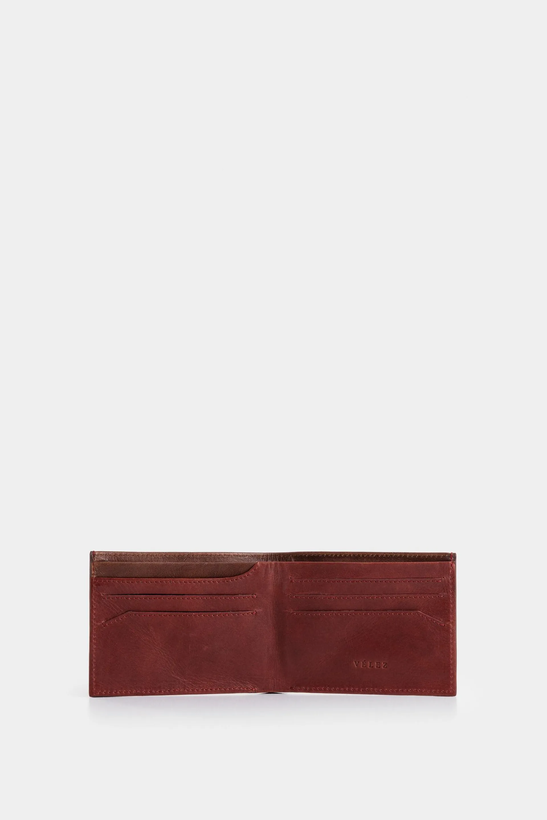 Billetera Ontario 3.0 de cuero para hombre detalle contraste