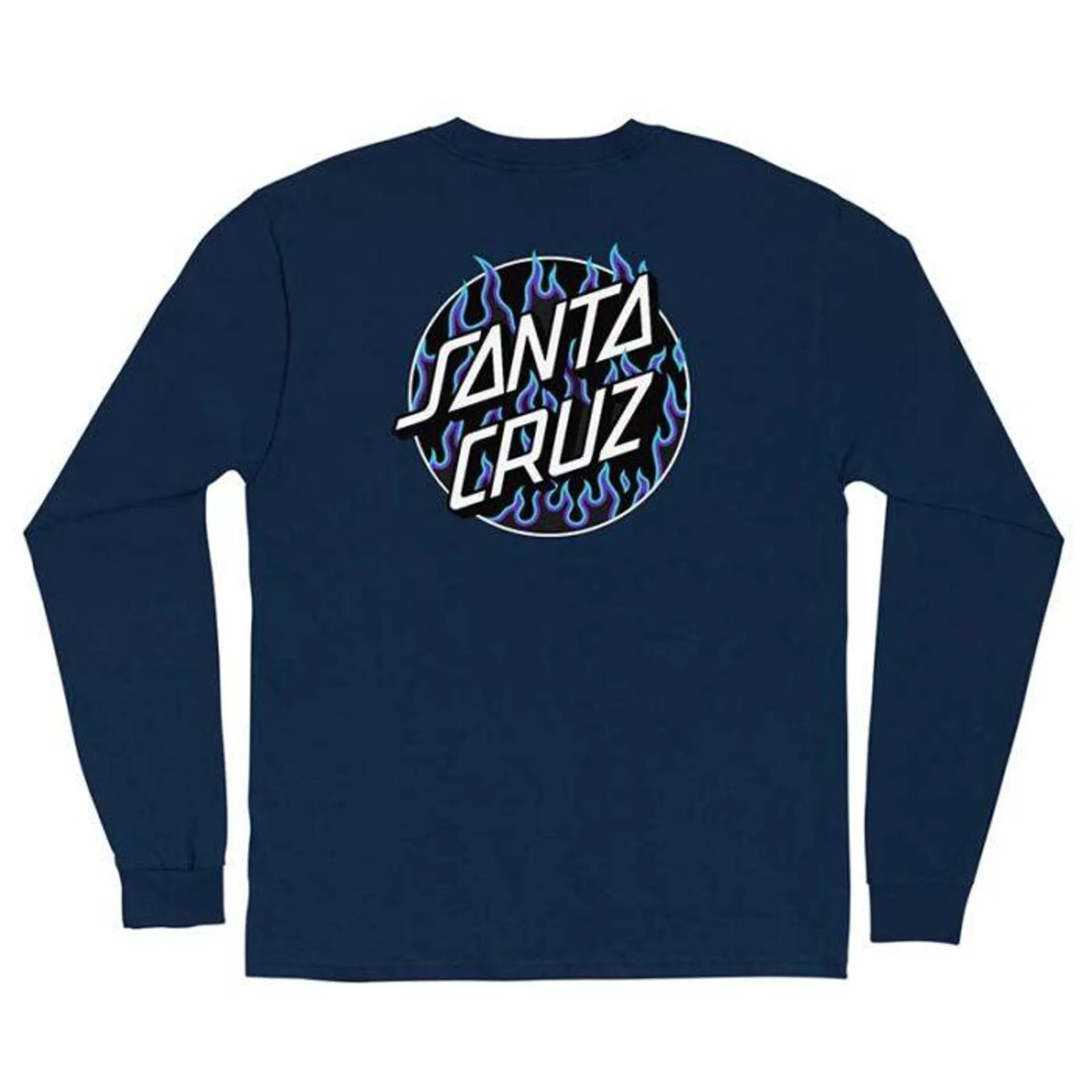 Camibuso Santa Cruz x Thrasher Flame Dot Navy