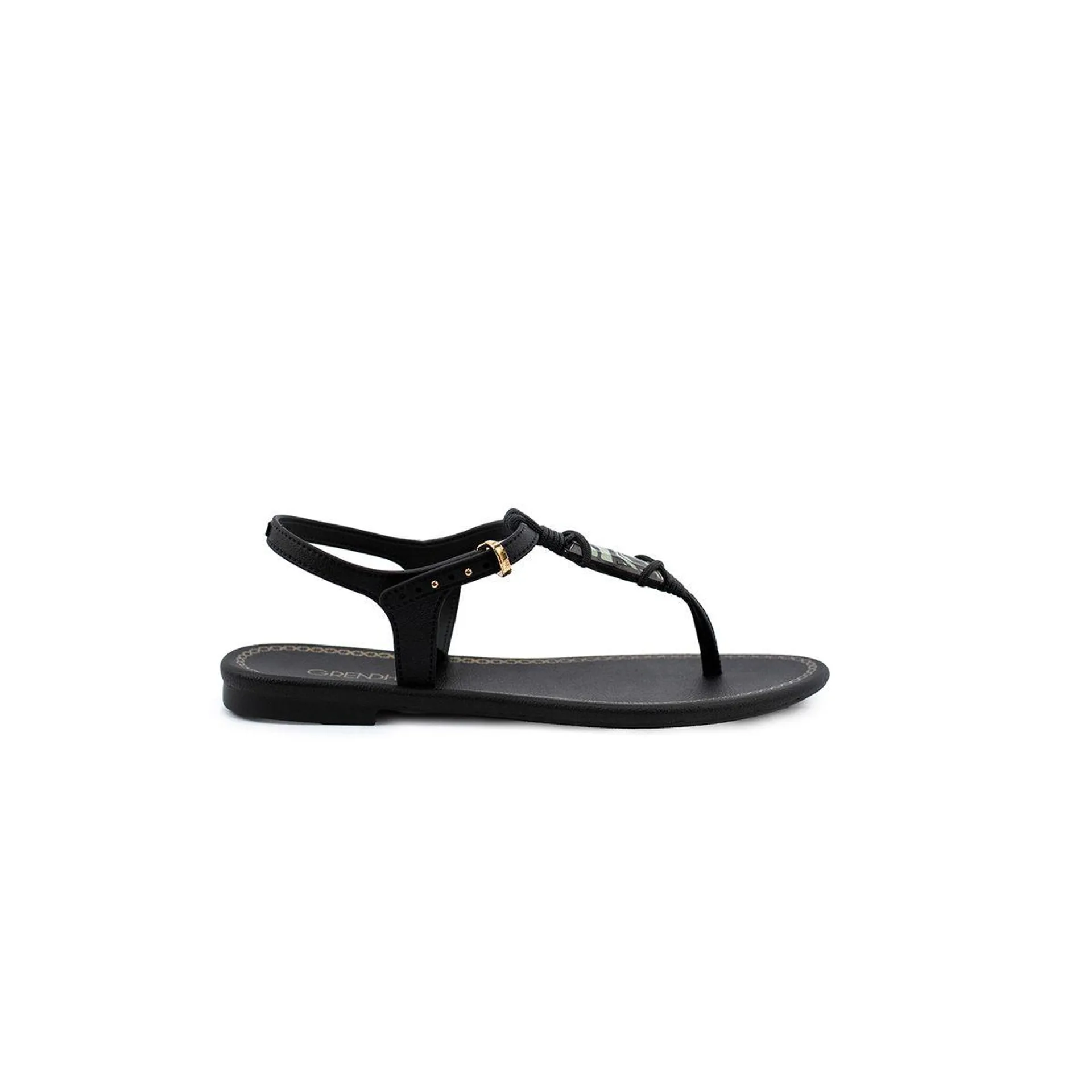 SANDALIAS PLANAS NEGRO GRENDHA MUJER