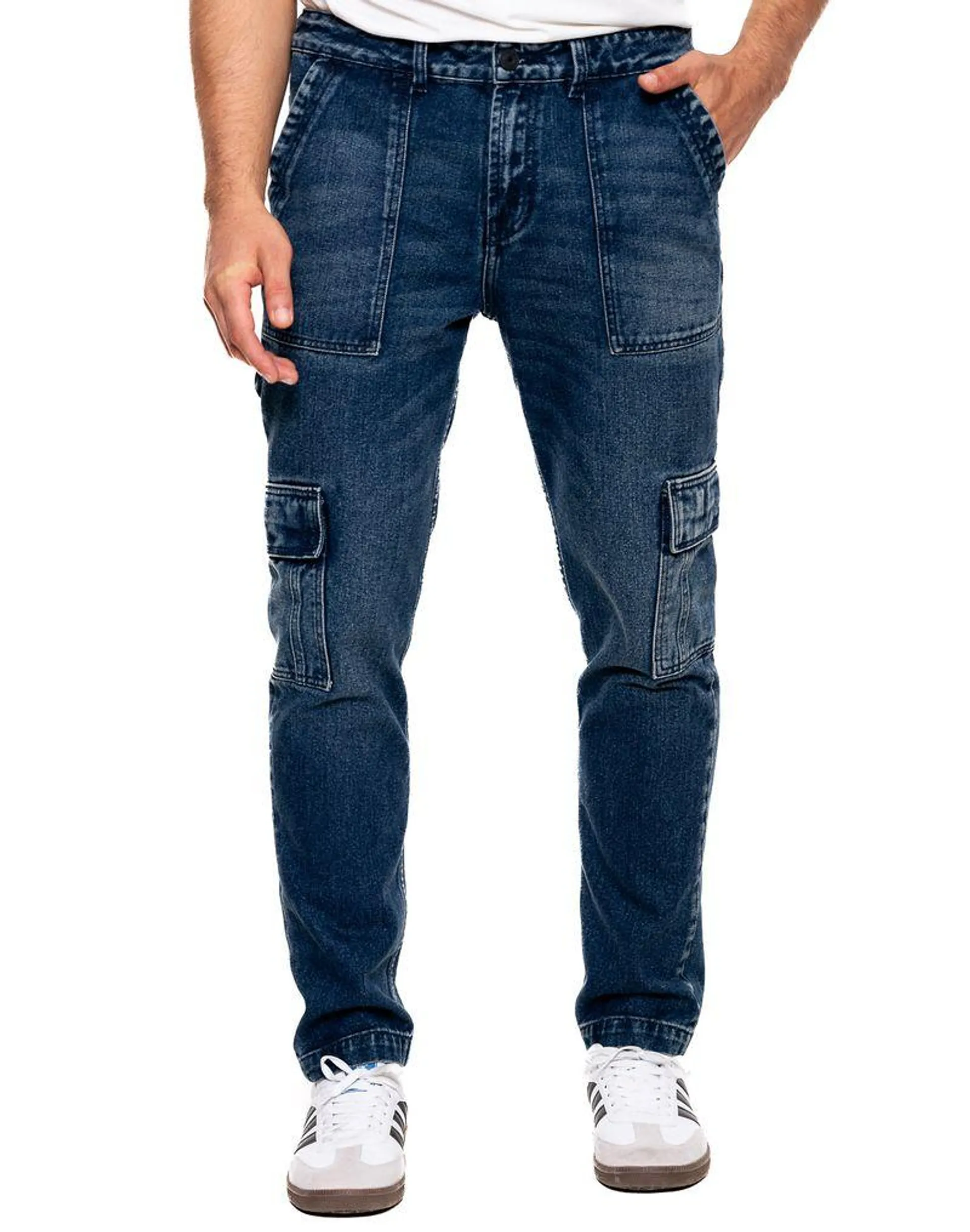 Regular Fit Jeans Tipo Cargo Eco Recycle