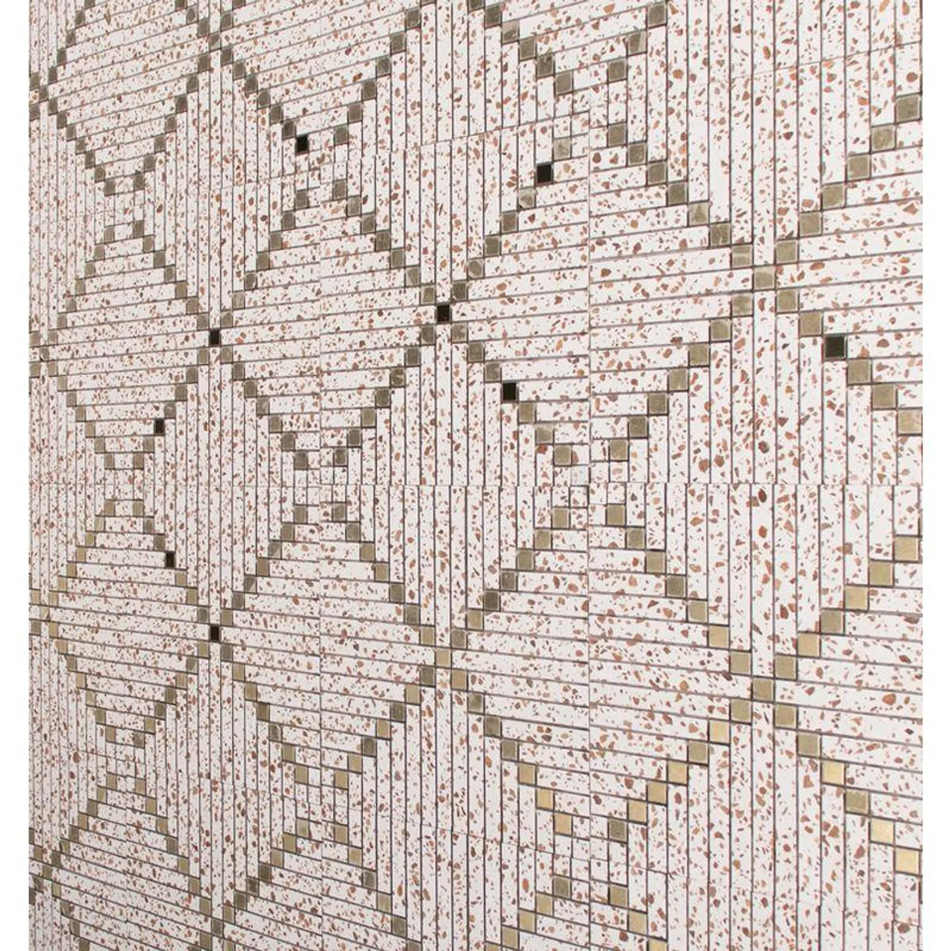 Decorados Para Pared Estilo Mosaico Dolce Vita 30.5x30.5 Dorado