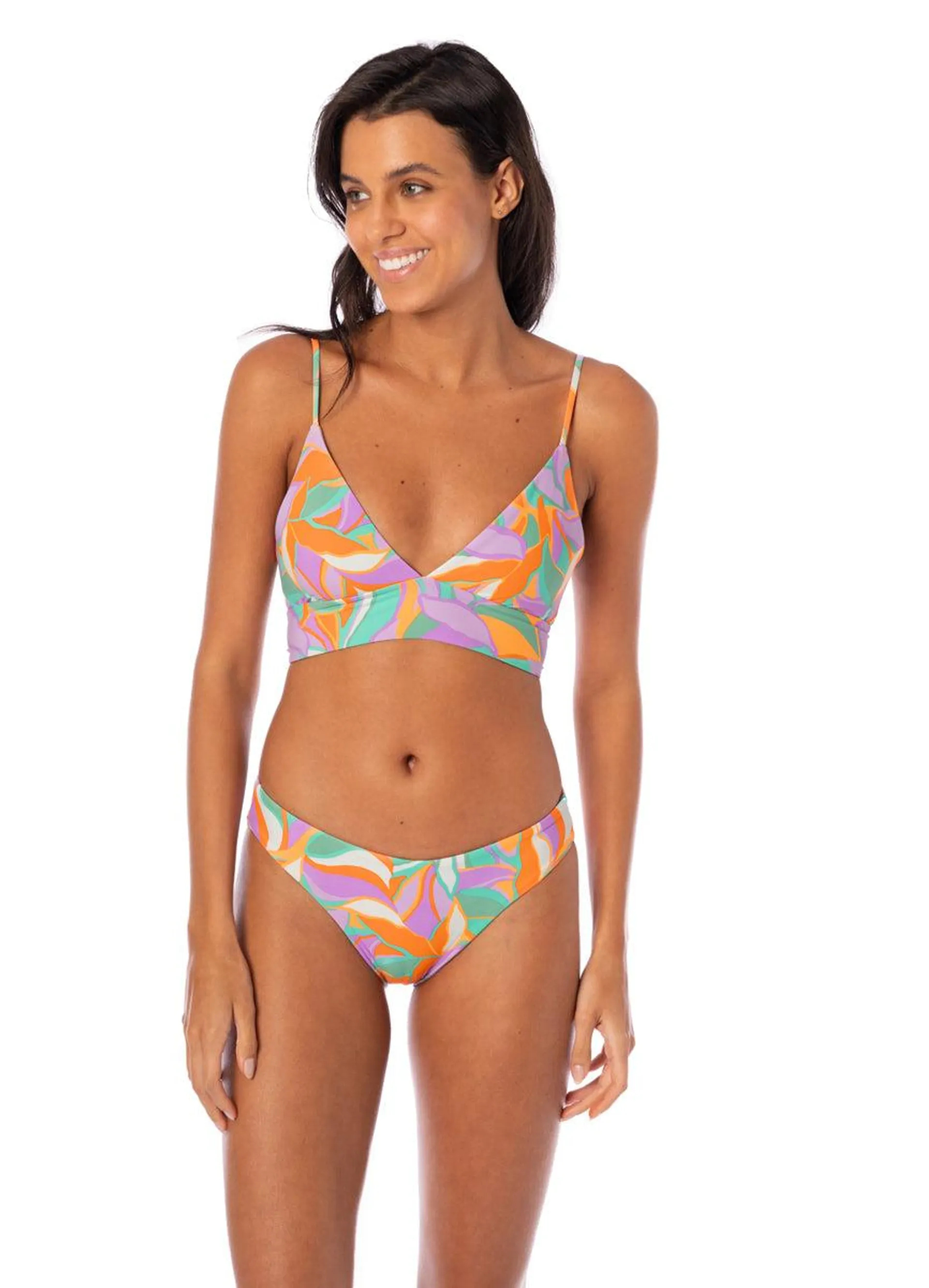 Urban Oasis Holly Long Line Triangle Bikini Top