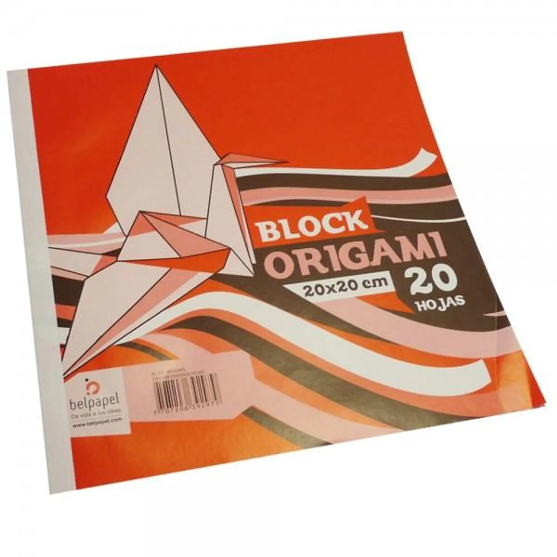 Block Belpapel Origami 20 x 20cm x20 hojas