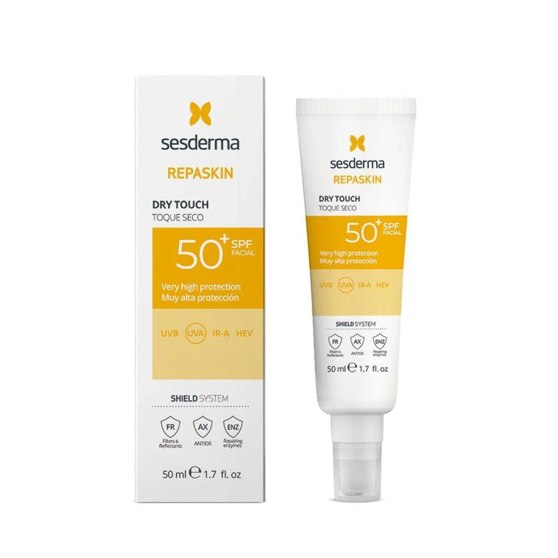 Protector Solar Repaskin Toque Seco Spf 50 50 Ml