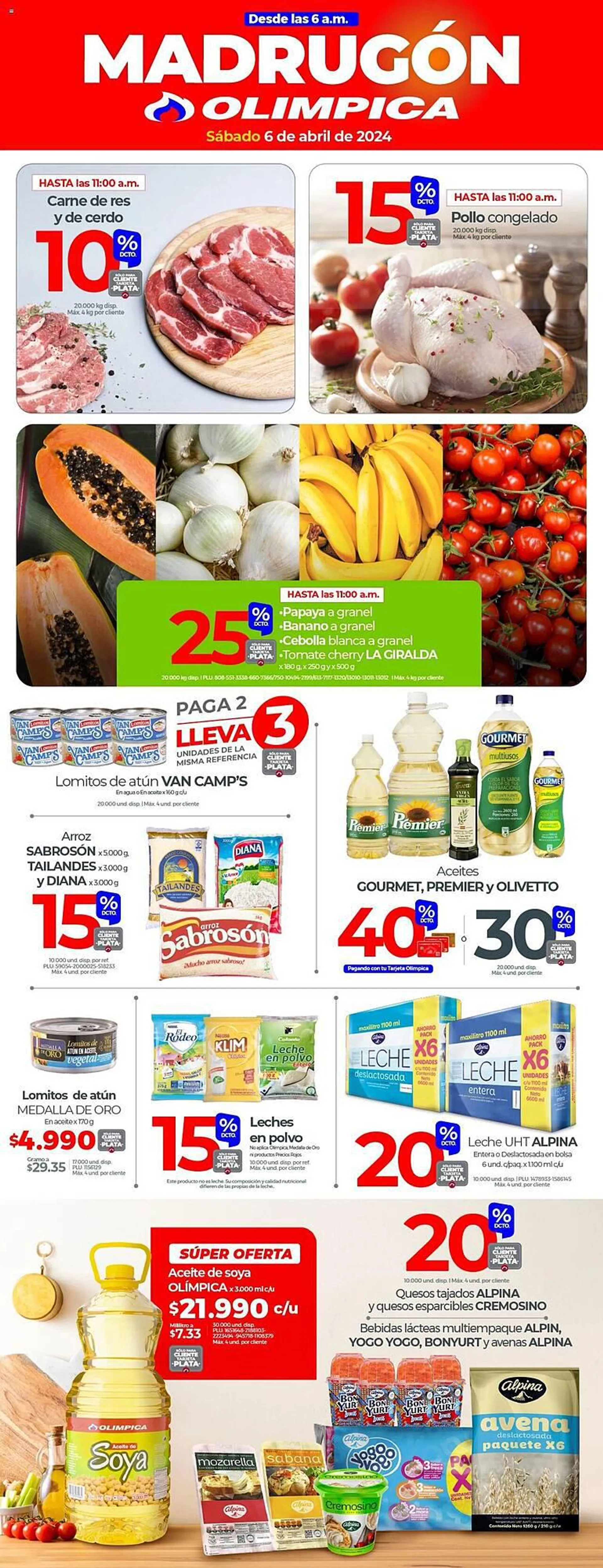 Catalogo de Catálogo Olímpica 6 de abril al 6 de abril 2024 - Pag 1