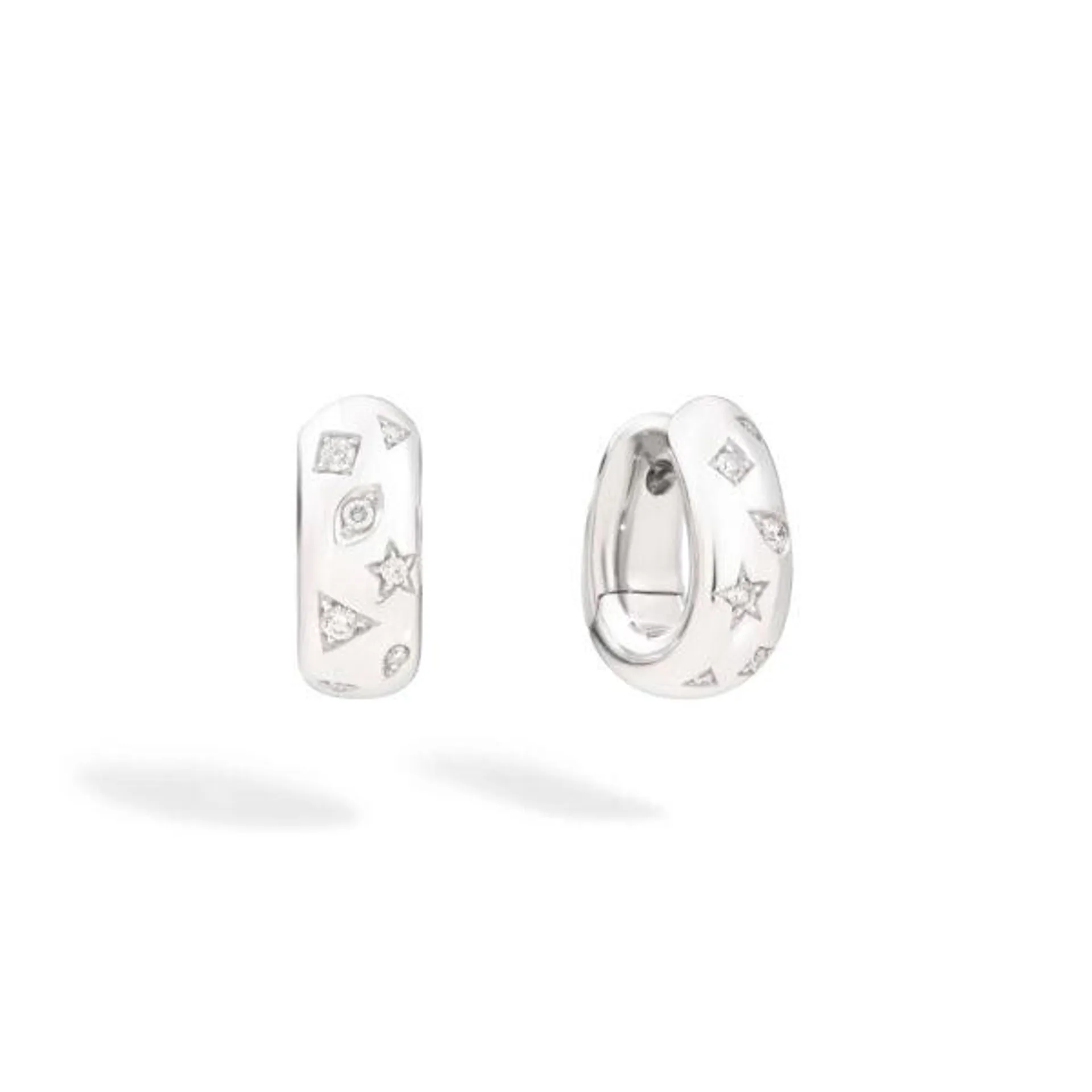 Aretes Pomellato Iconica Oro Blanco 18k y diamantes