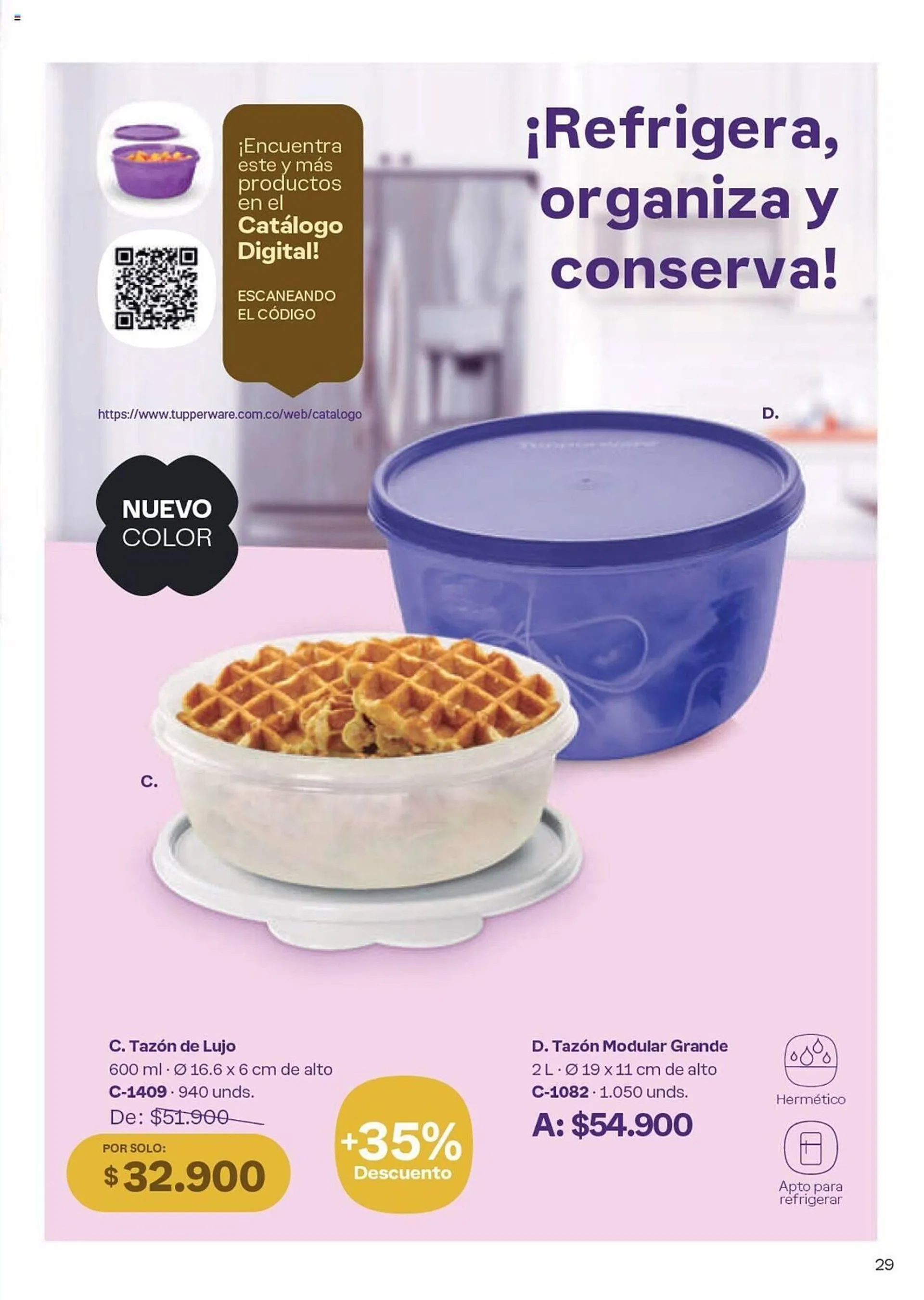 Catalogo de Catálogo Tupperware 4 de octubre al 31 de octubre 2024 - Pag 29