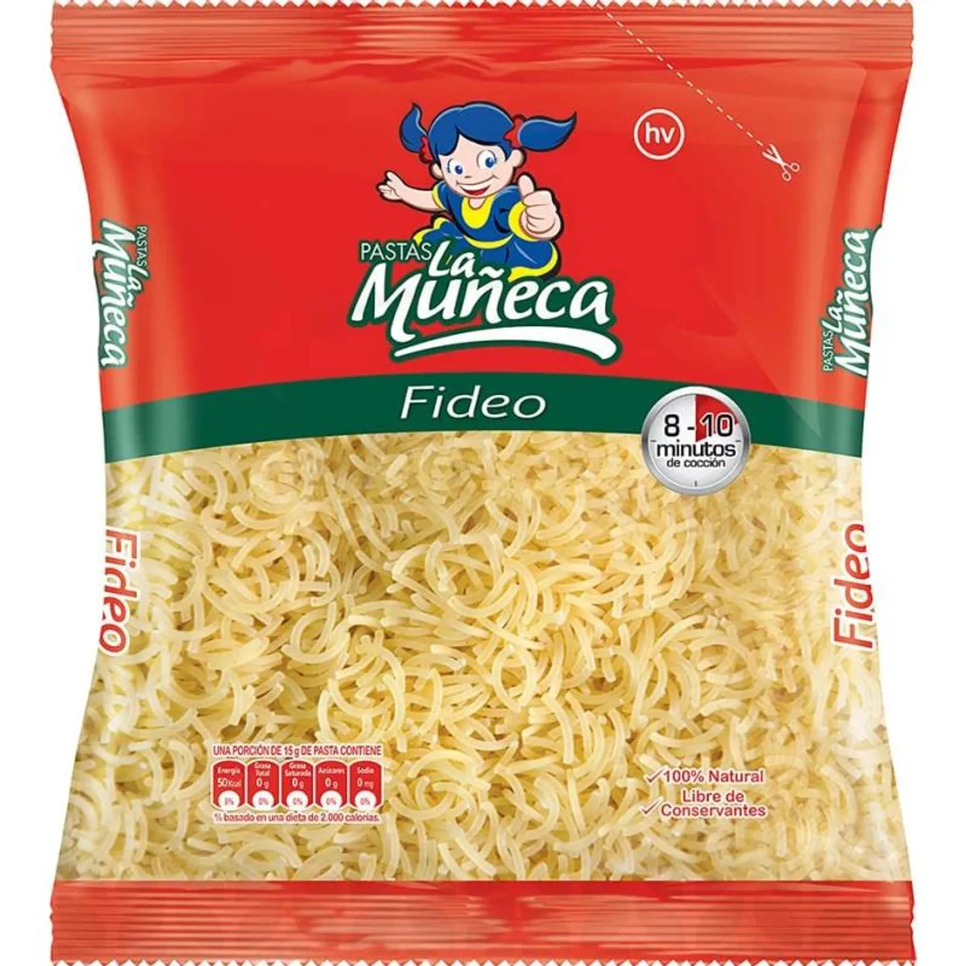 Pasta La Muñeca Fideos 250 g