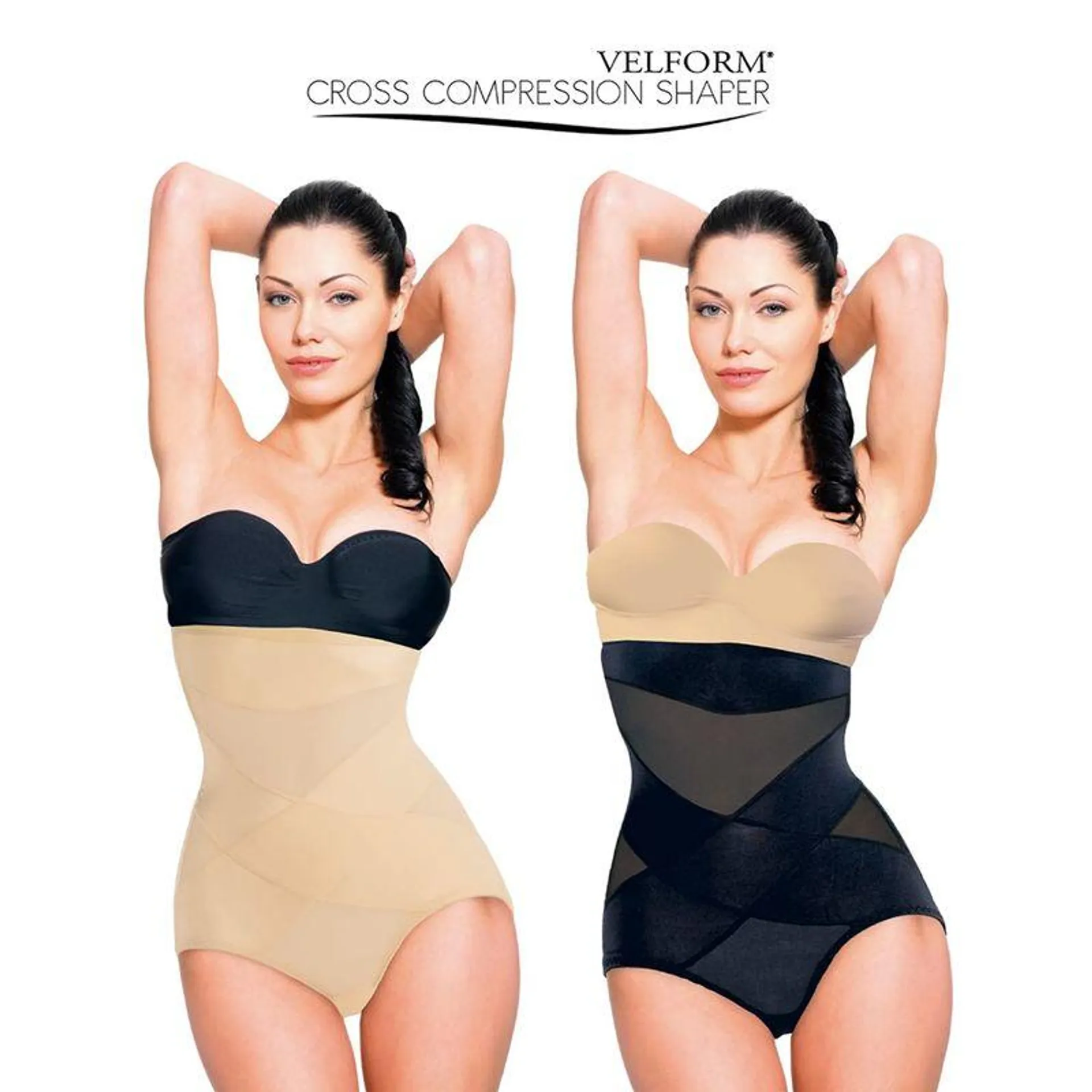 Prenda moldeadora control de abdomen y glúteos - Velform Cross Compression Shaper