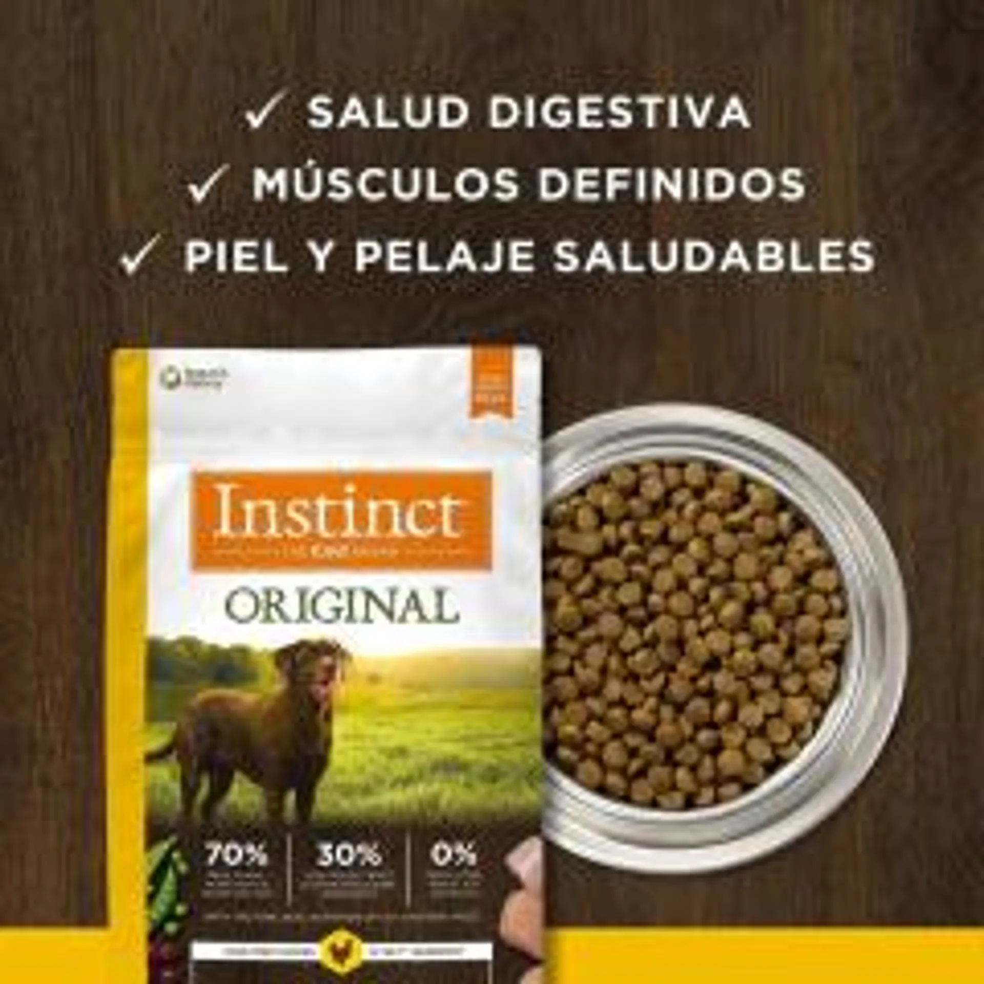 Instinct Original Sabor Pollo Para Perros 1.81 Kg