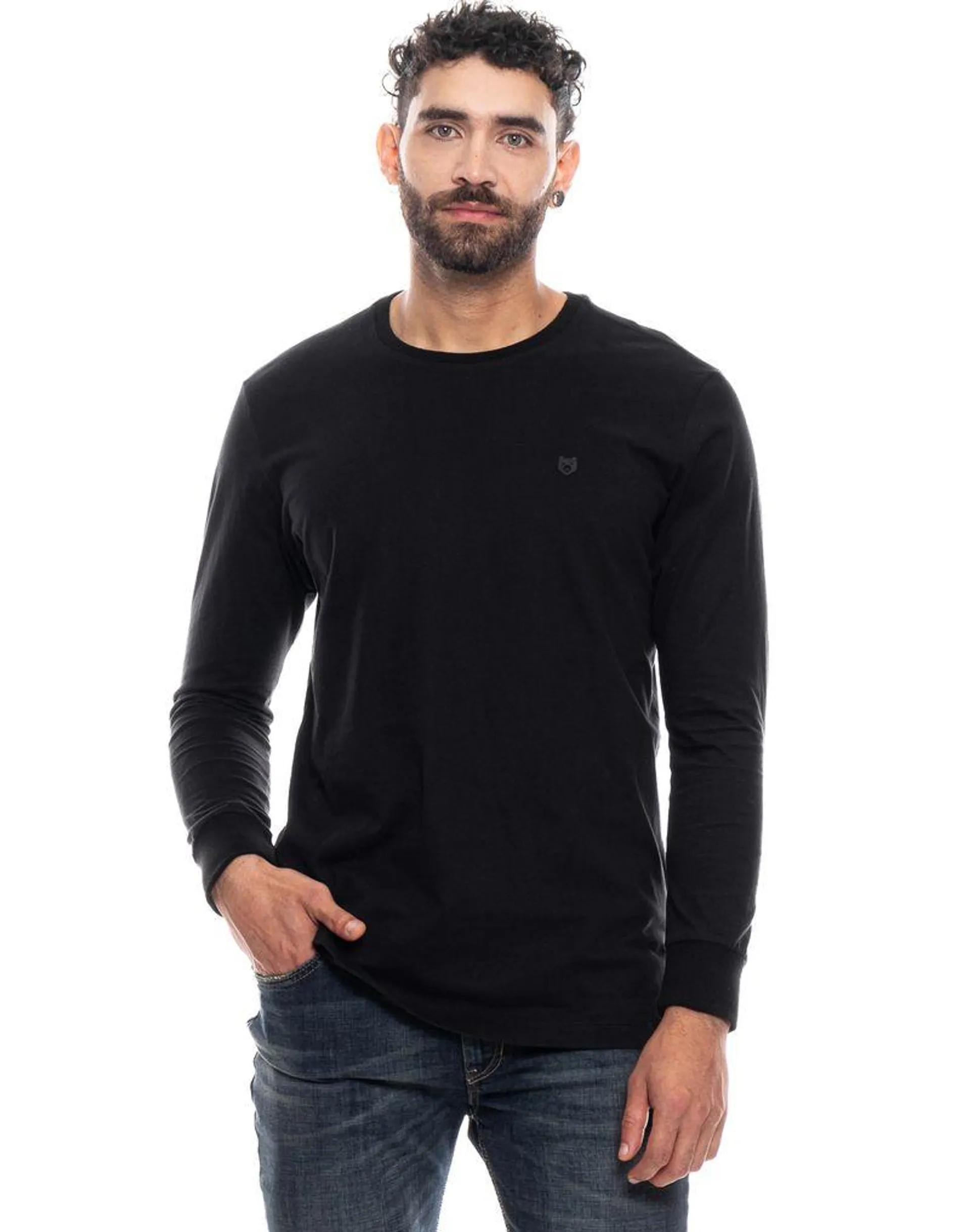 Camiseta Manga Larga Unicolor