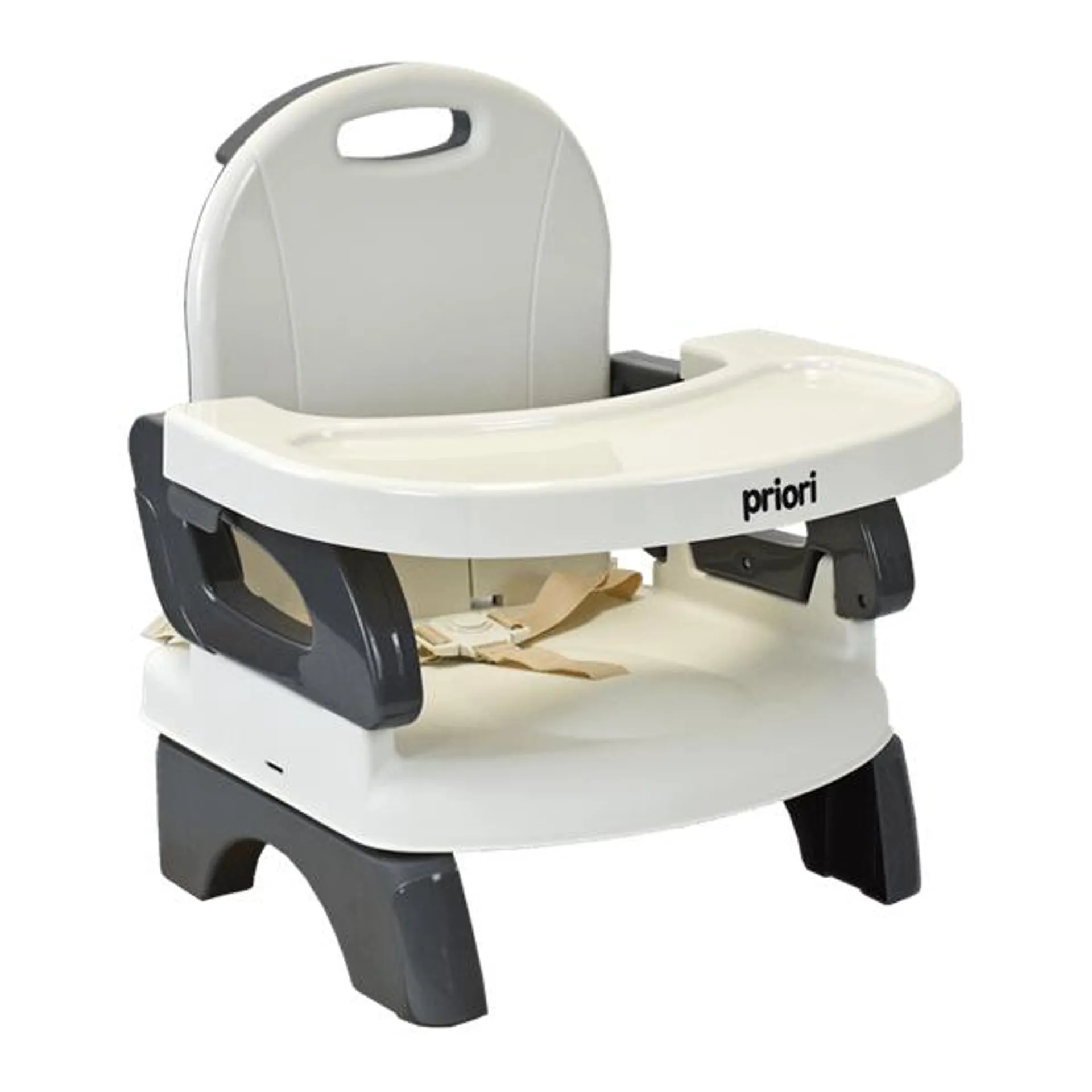Silla Comedor para Bebé Portátil Booster Gris - Priori