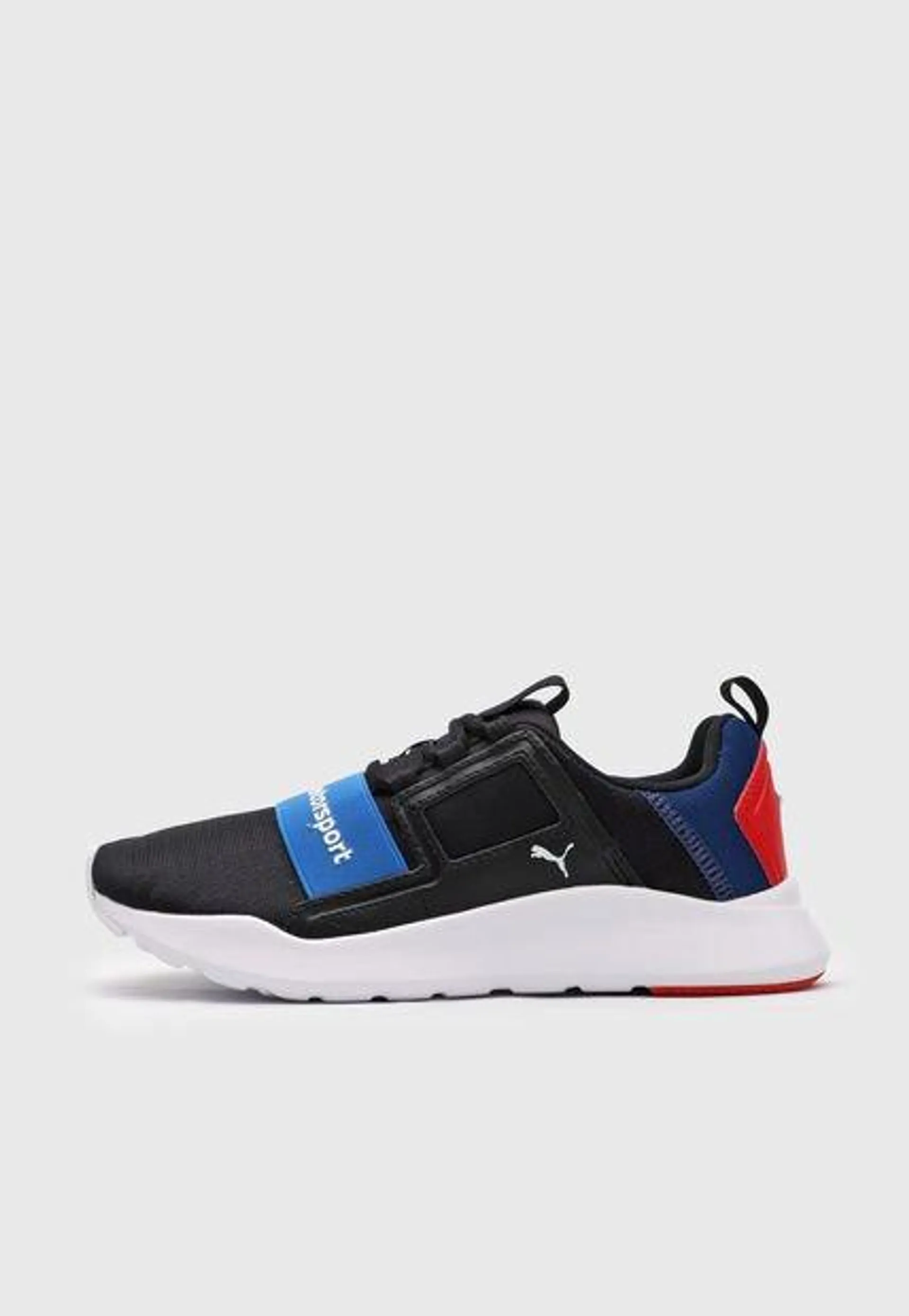 Tenis Lifestyle Negro-Azul-Rojo Puma BMW MMS Wired Cage