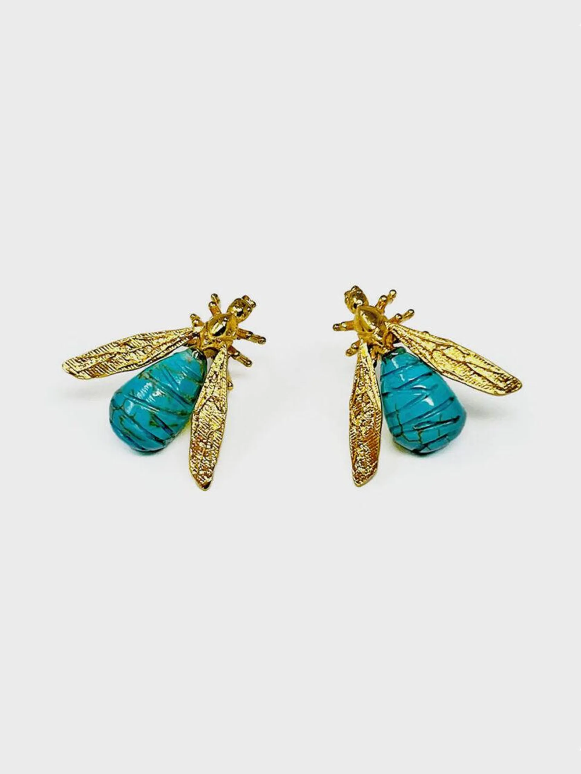 Aretes Topos Hormiga turquoise