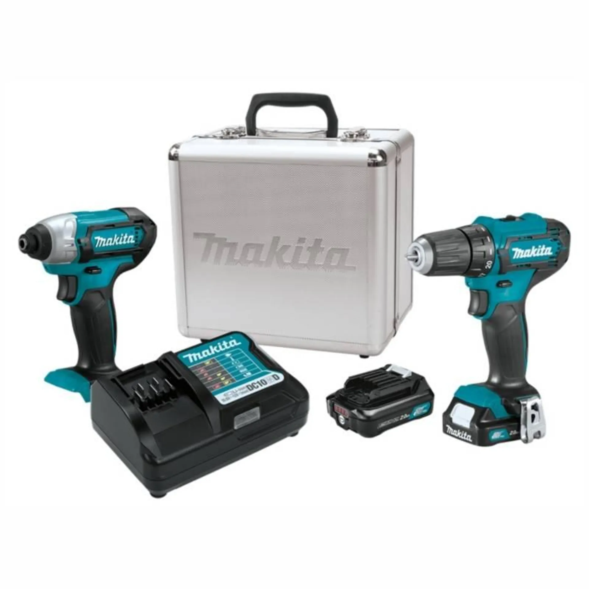 Combo Taladro Rotación 3/8-pulg + Atornillador Impacto 12V Makita