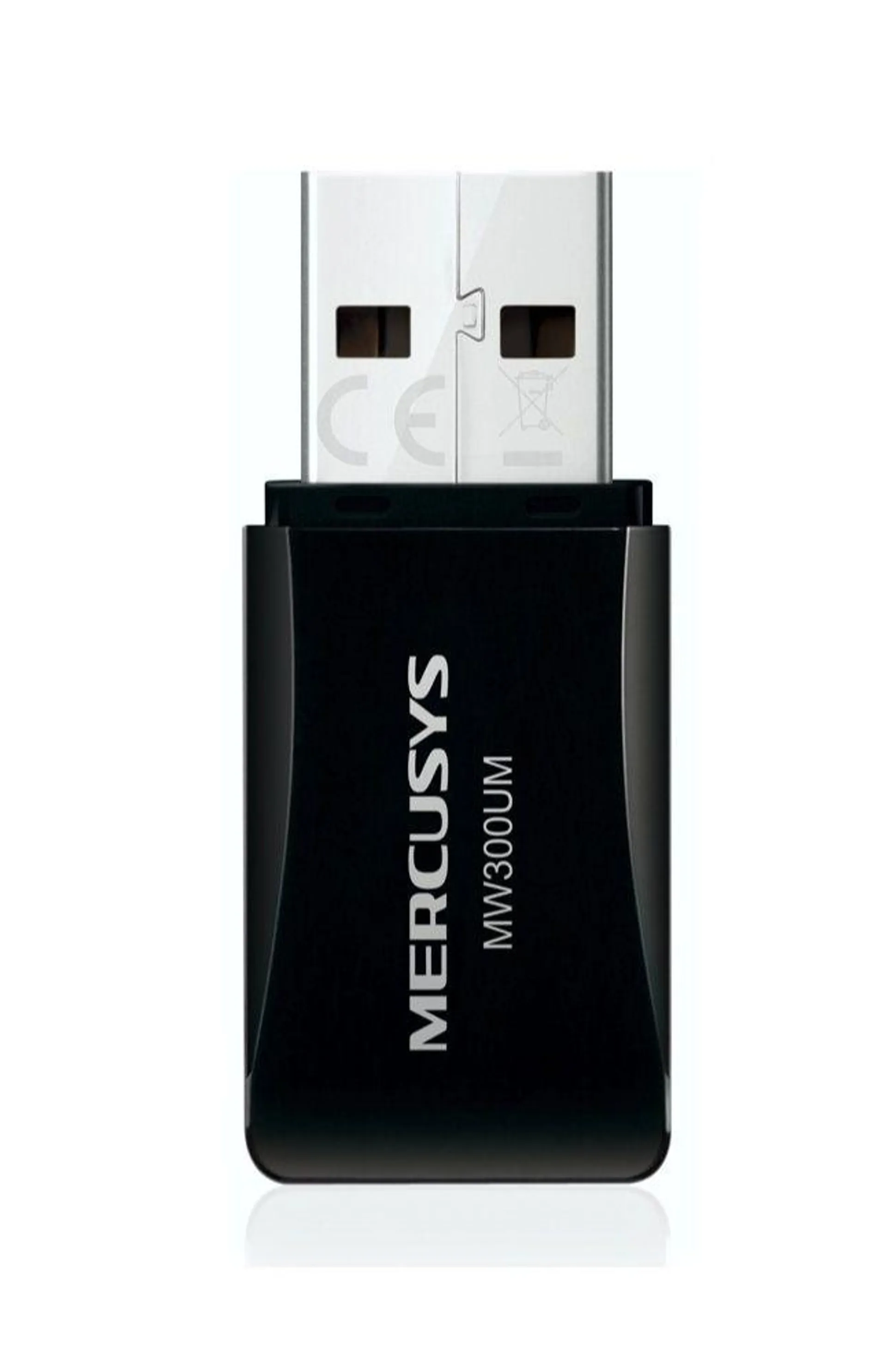 Adaptador Mini Mercusys USB 2.0 inalámbrico de 300Mbps