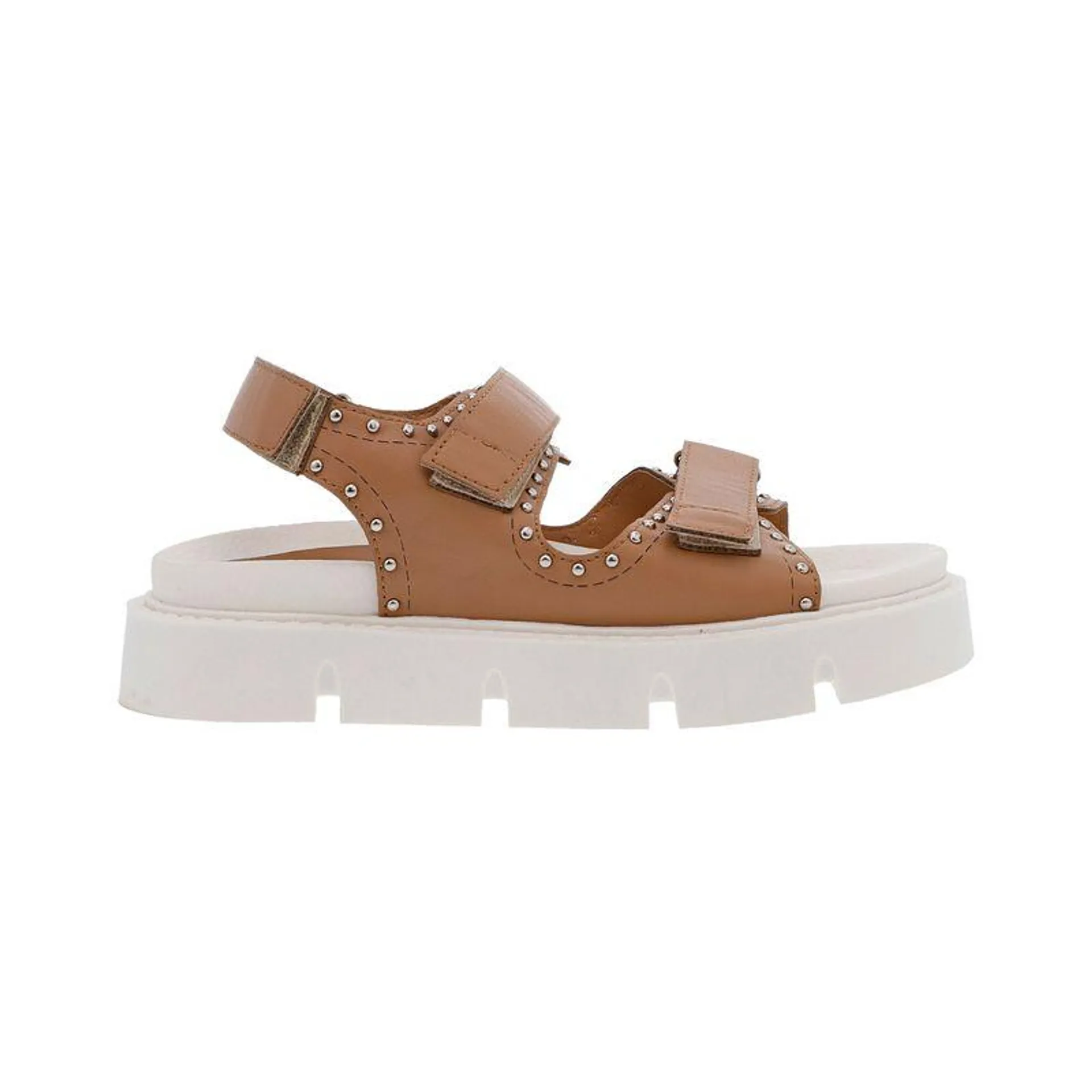 Sandalia Plataforma Beige para mujer Bruna