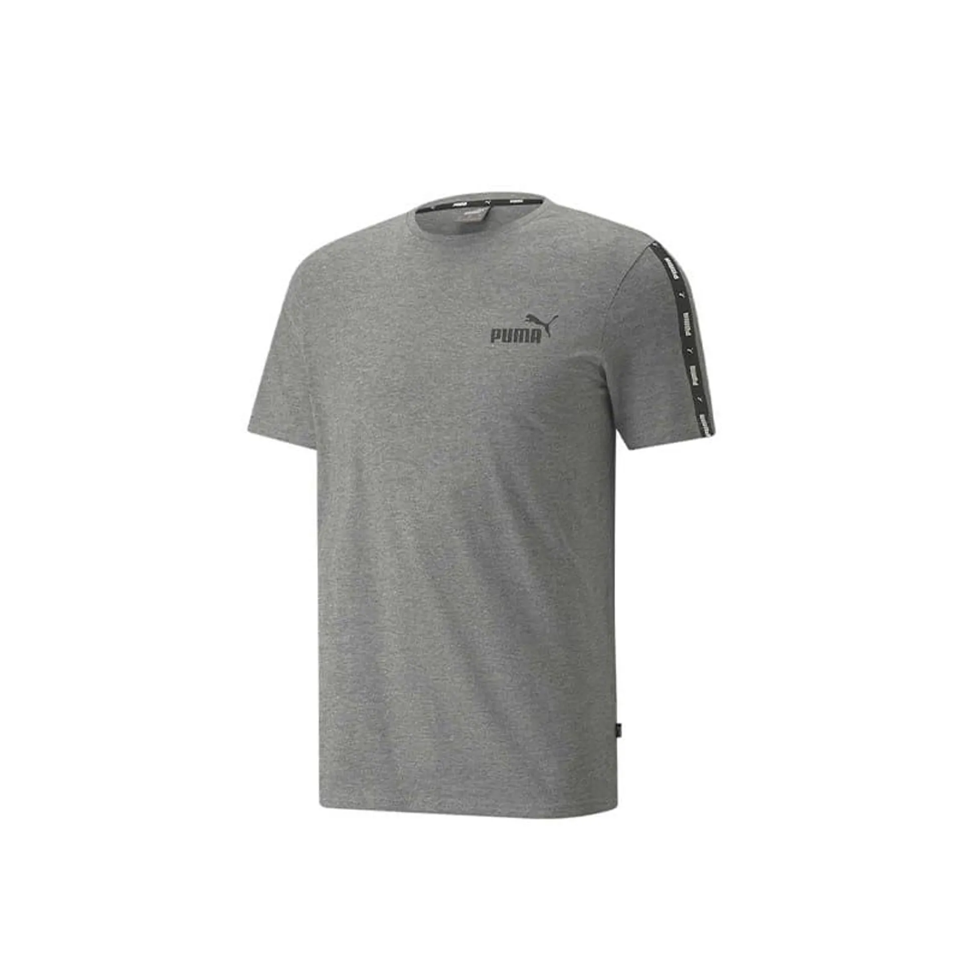 Camiseta Puma Casual Hombre Essentials+ Tape Gris