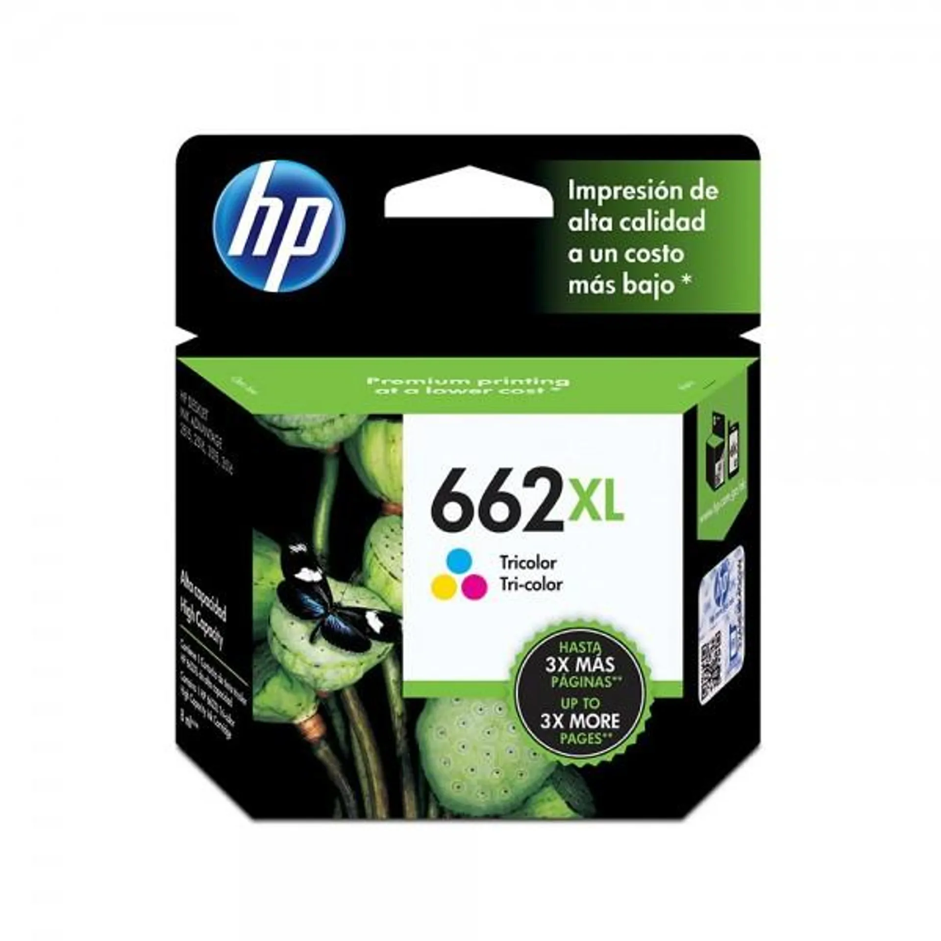 Cartucho de Tinta HP 662XL Tricolor Original (CZ106AL)