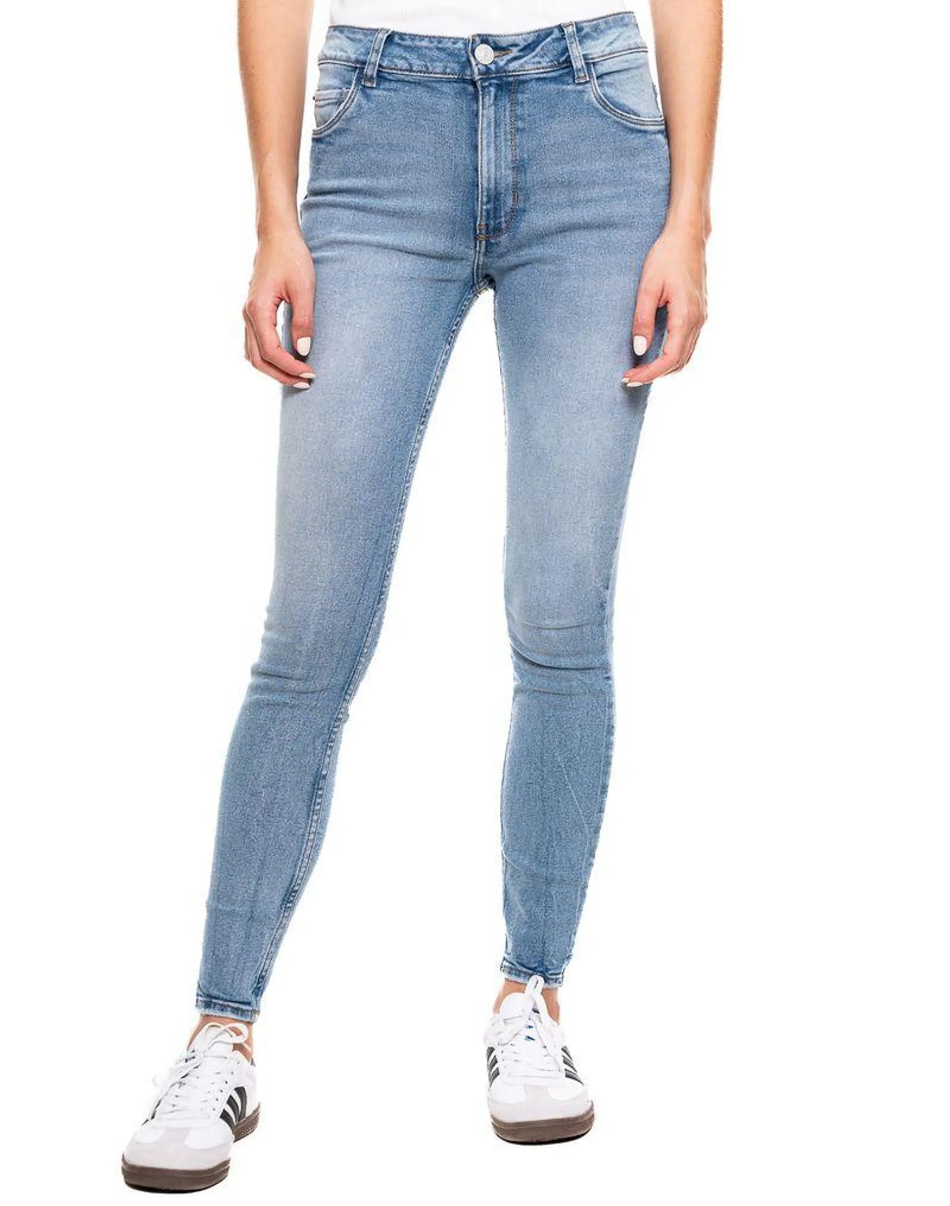 Medium Waist Skinny Fit Jeans Tono Medio