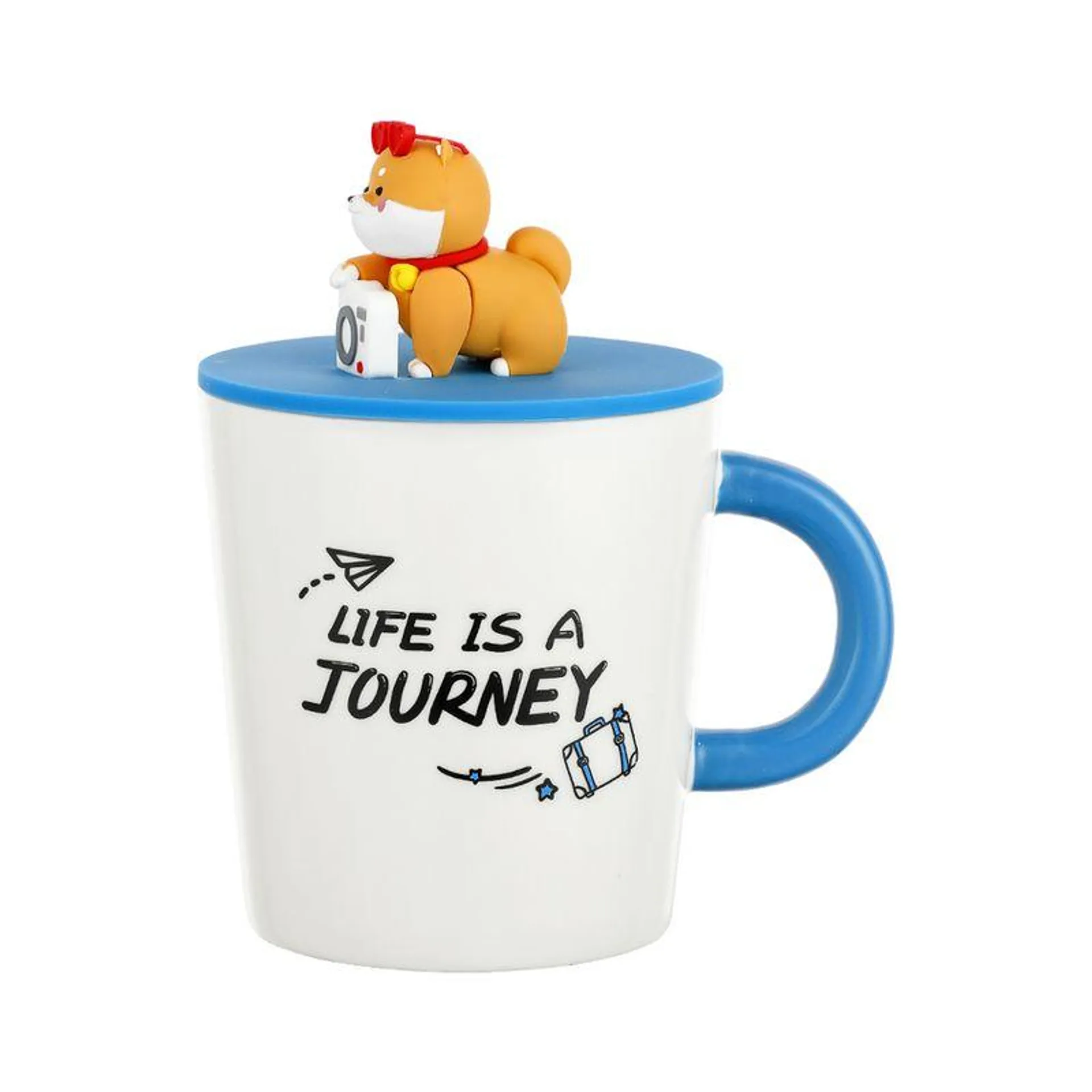 Mug De Ceramica Travelling Dog Series 360 Ml