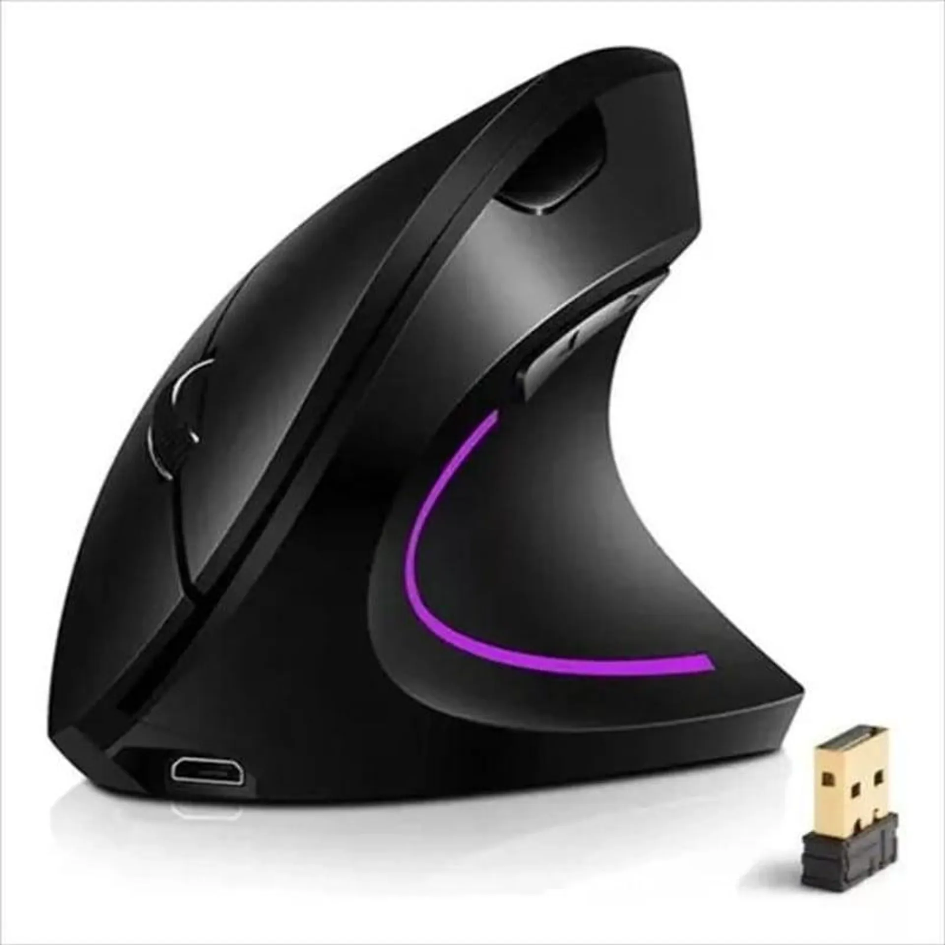 Mouse Ergonomico Vertical Inalambrico 24g Recargable USB