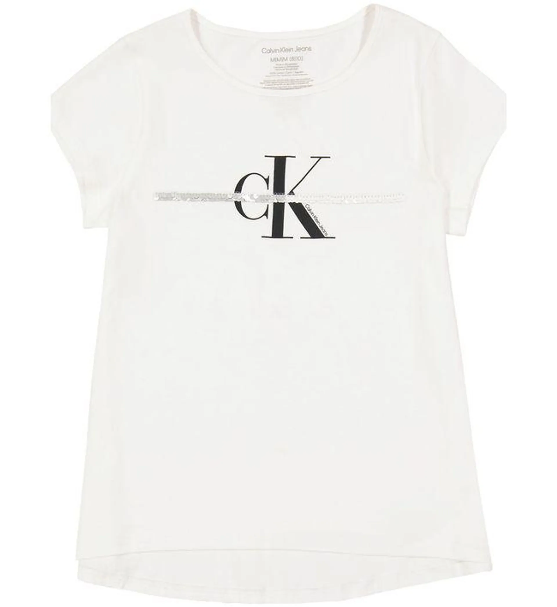 Camiseta Manga Corta Niña Blanco Calvin Klein