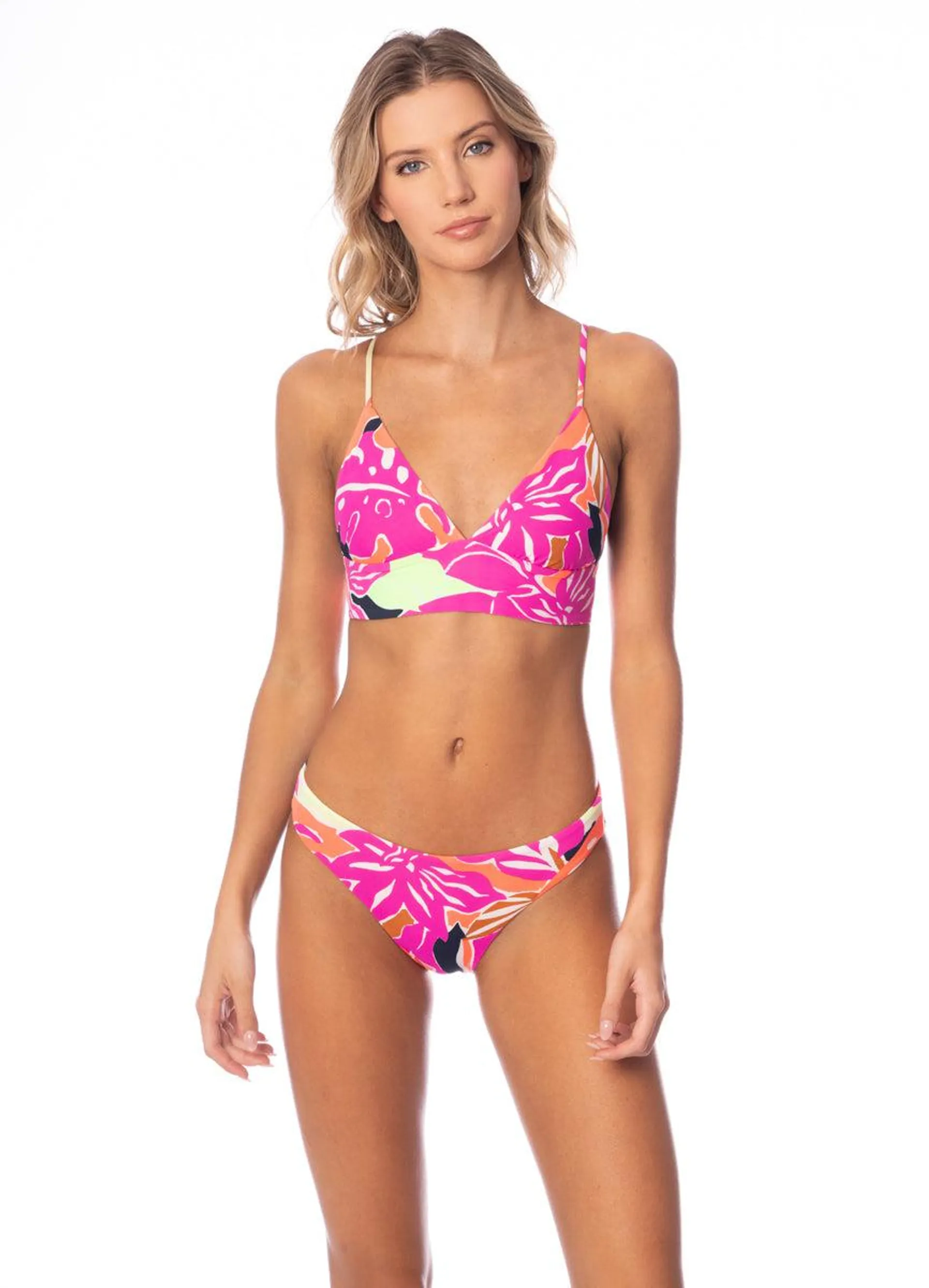 Jungle Reef Copilot Long Line Triangle Bikini Top