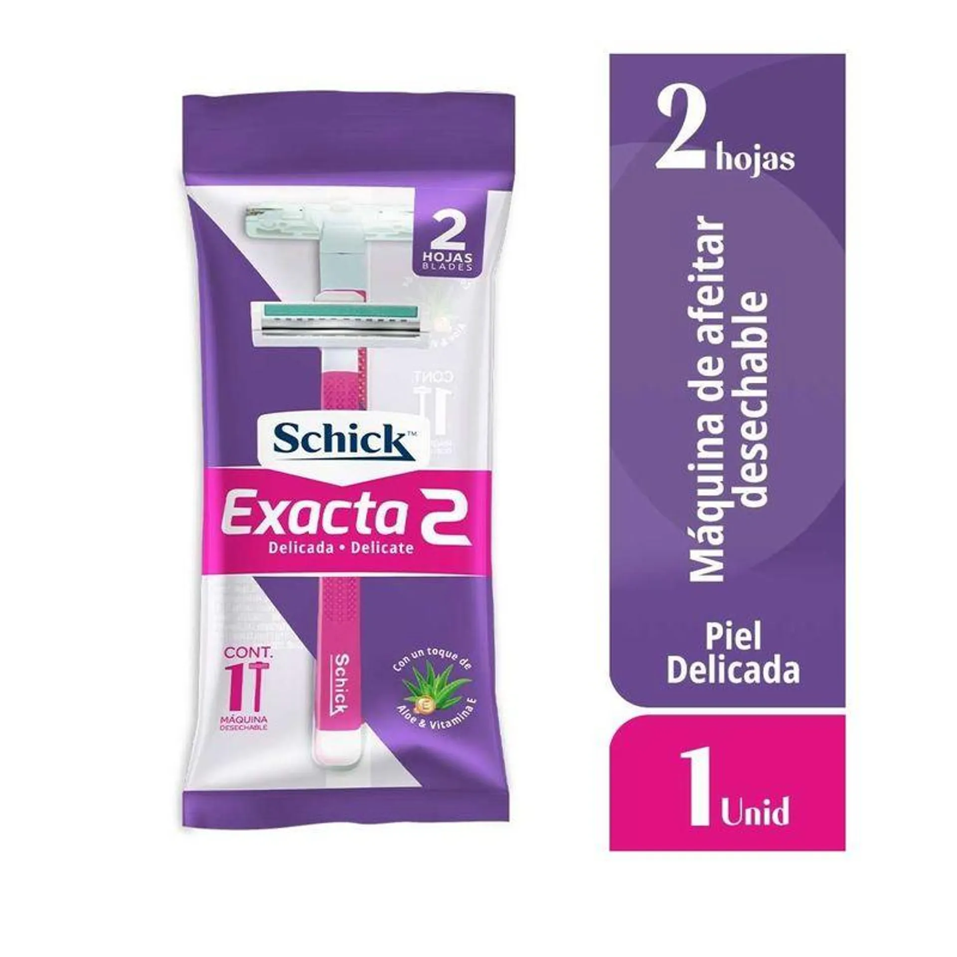 Maquina Afeitar Schick Exacta Delicada Blister X 1 Und