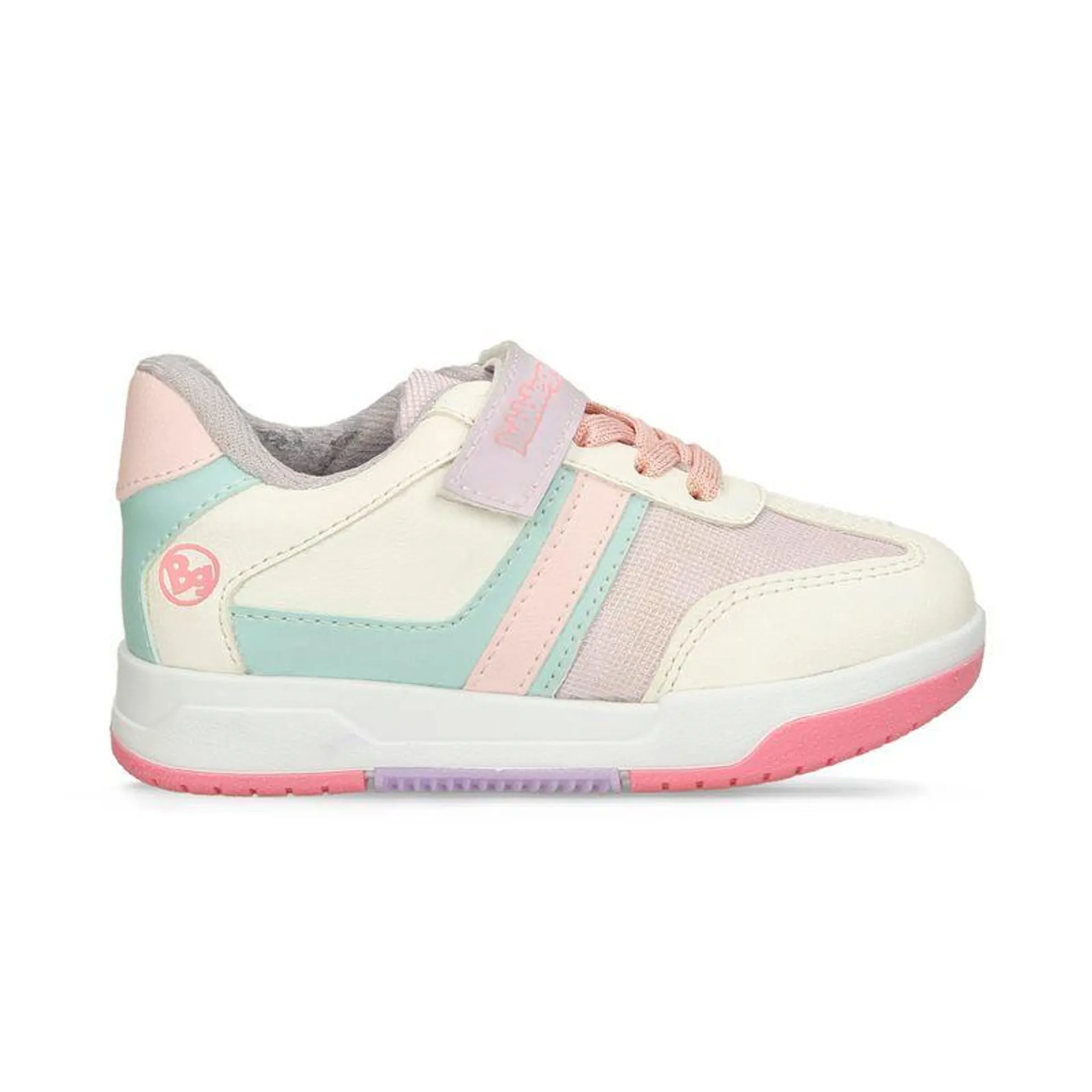 Tenis Casuales Blanco-Multicolor Bubblegummers Rubena Niña