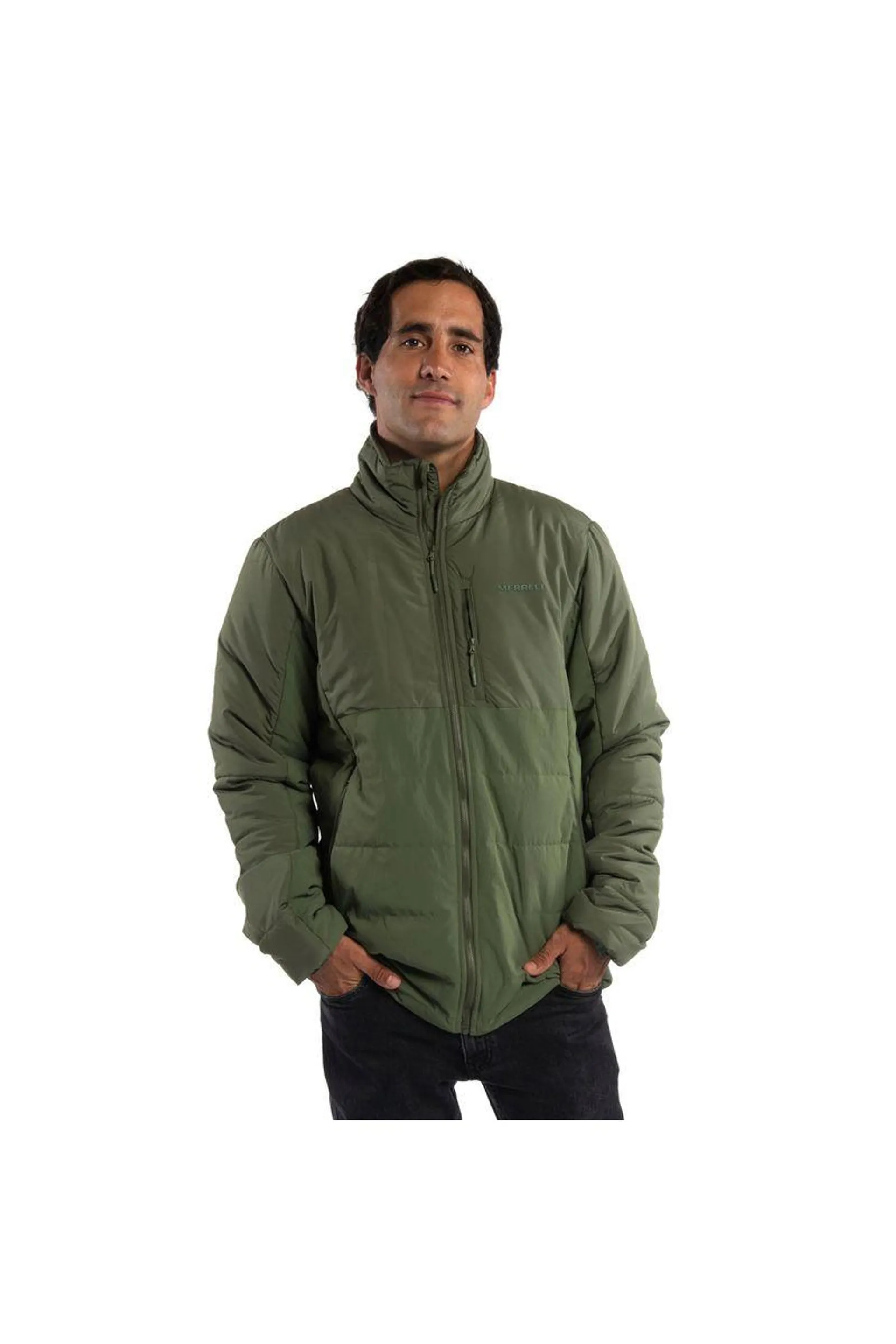 Chaqueta Zipper Block-Rifle Green