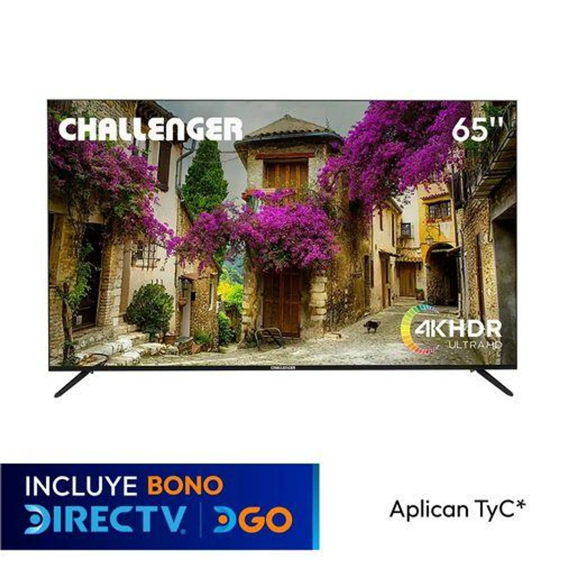 Televisor 65" 4K HDR SMART con Bluetooth, WIFI y Magic Control. Incluye soporte de pared - UHD 65HW SMART BT