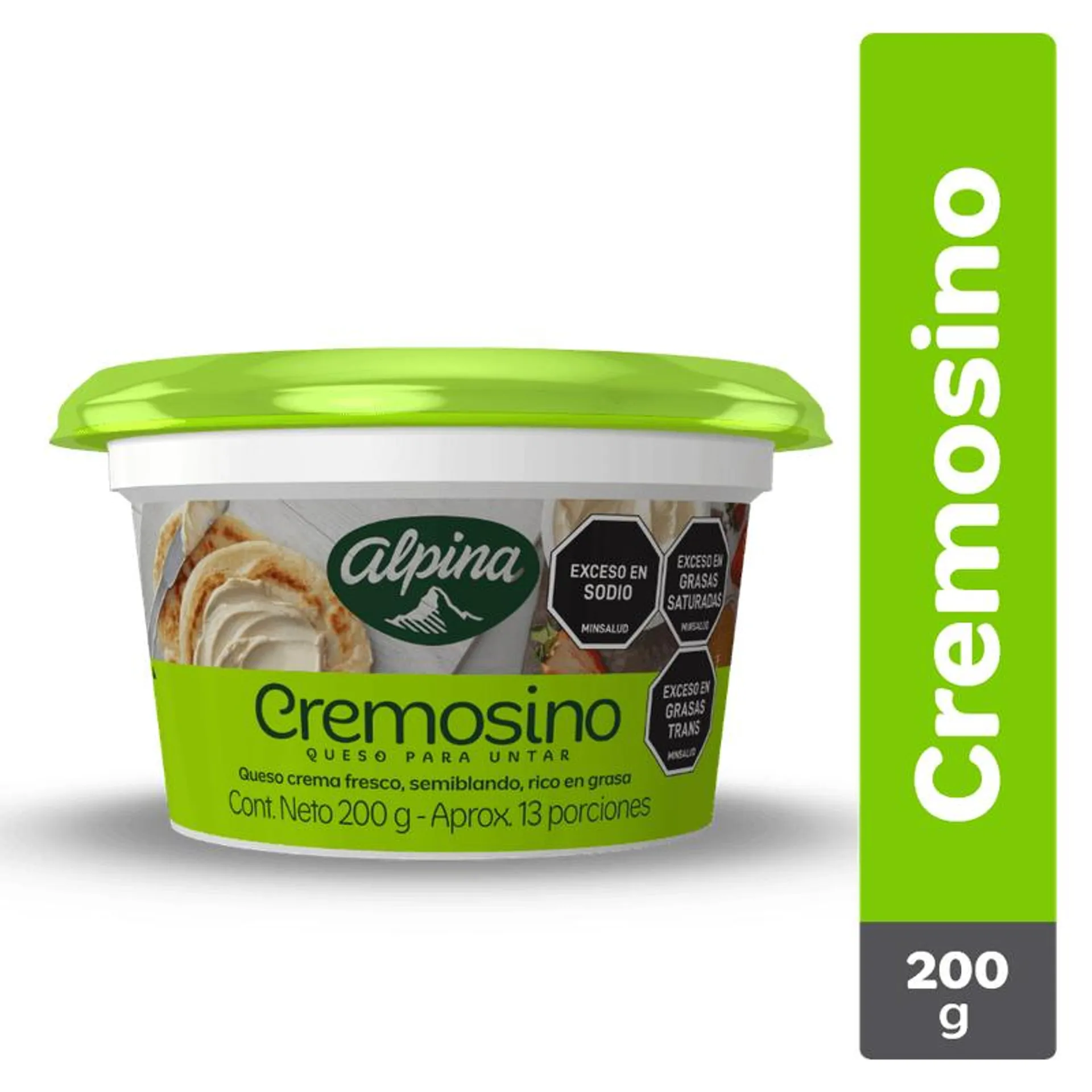 QUESO CREMA PARA UNTAR ALPINA x 200GR