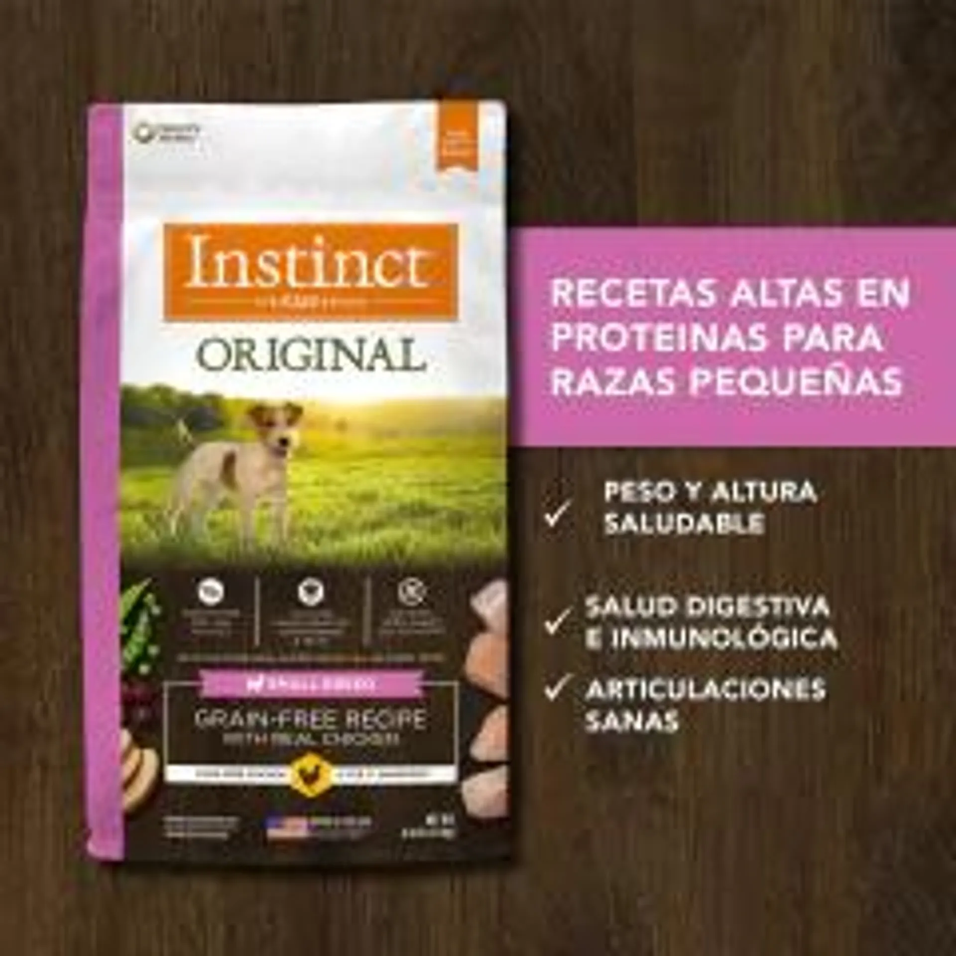 Instinct Original Pollo Para Perros de Razas Pequeñas 5 Kg