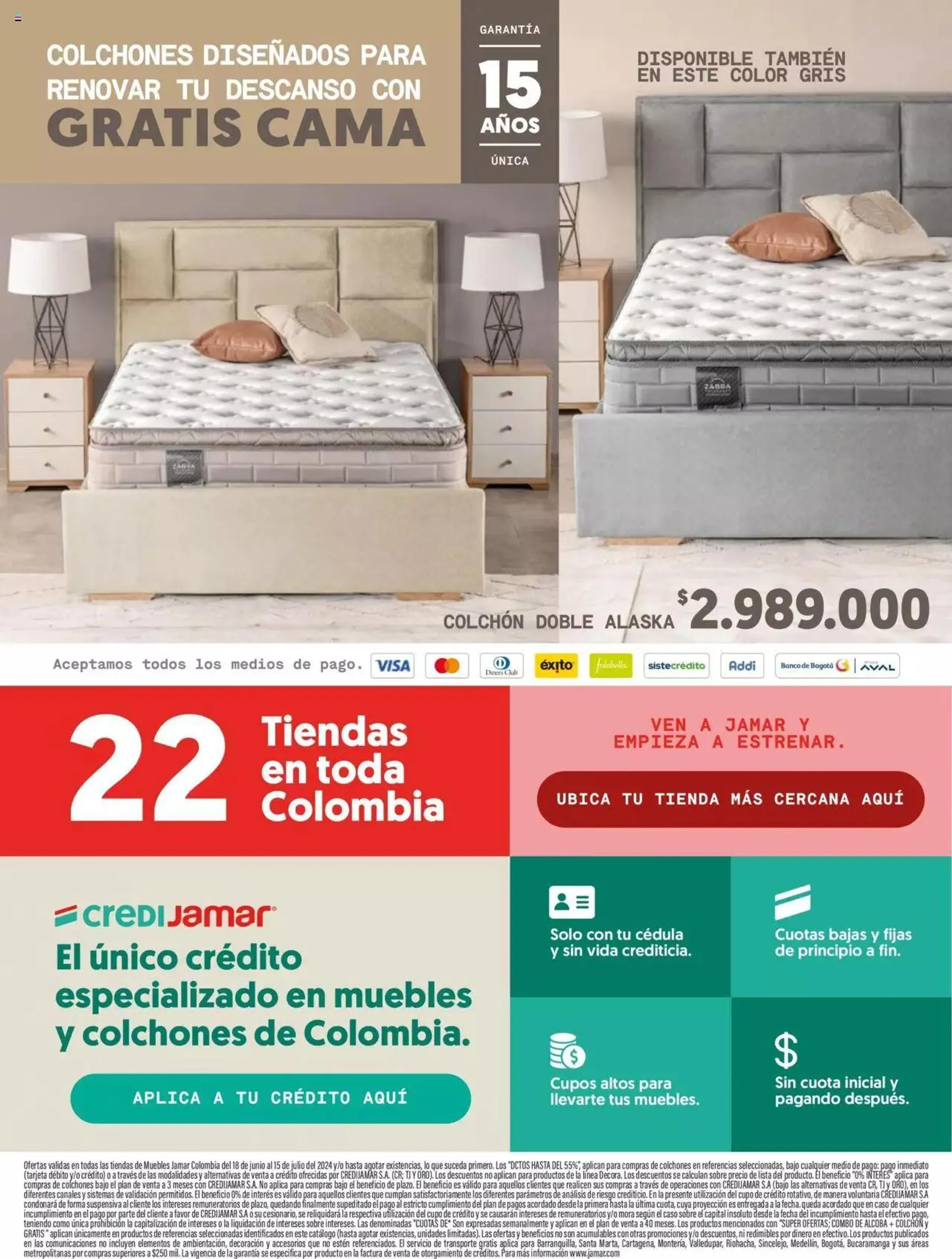 Catalogo de Muebles jamar - Colchones 18 de junio al 31 de diciembre 2024 - Pag 8