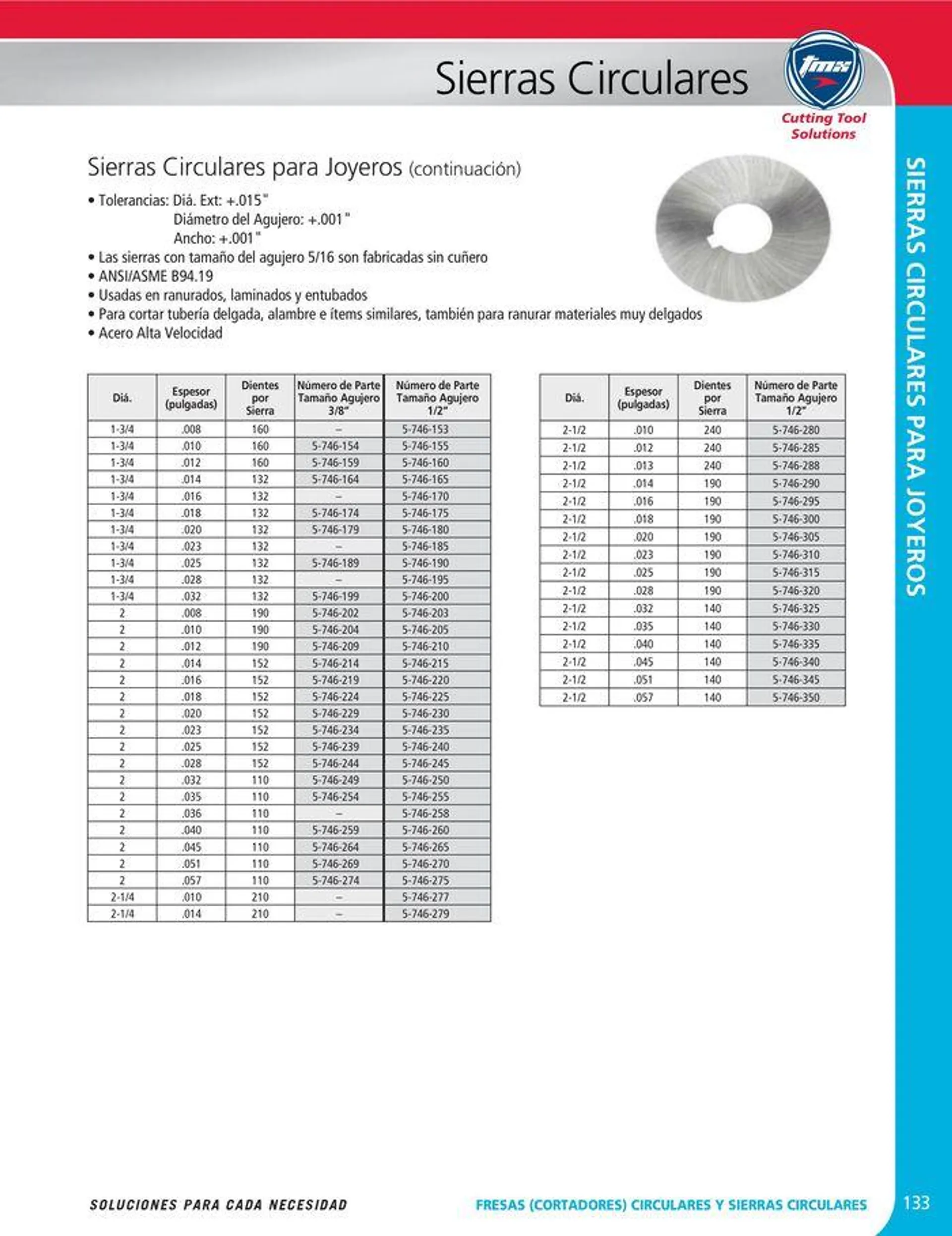 Catalogo de Cutting tool solution 15 de enero al 31 de diciembre 2024 - Pag 133