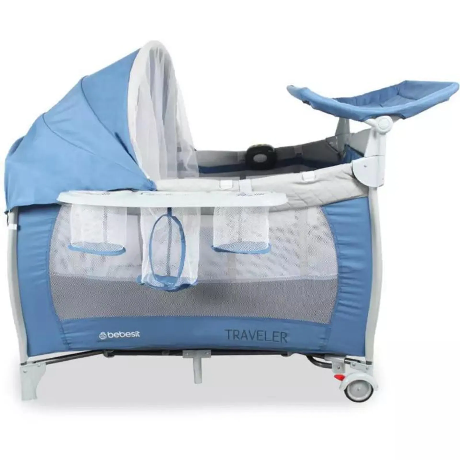 Cuna Para Bebe Marca Bebesit Corral Traveller Blue