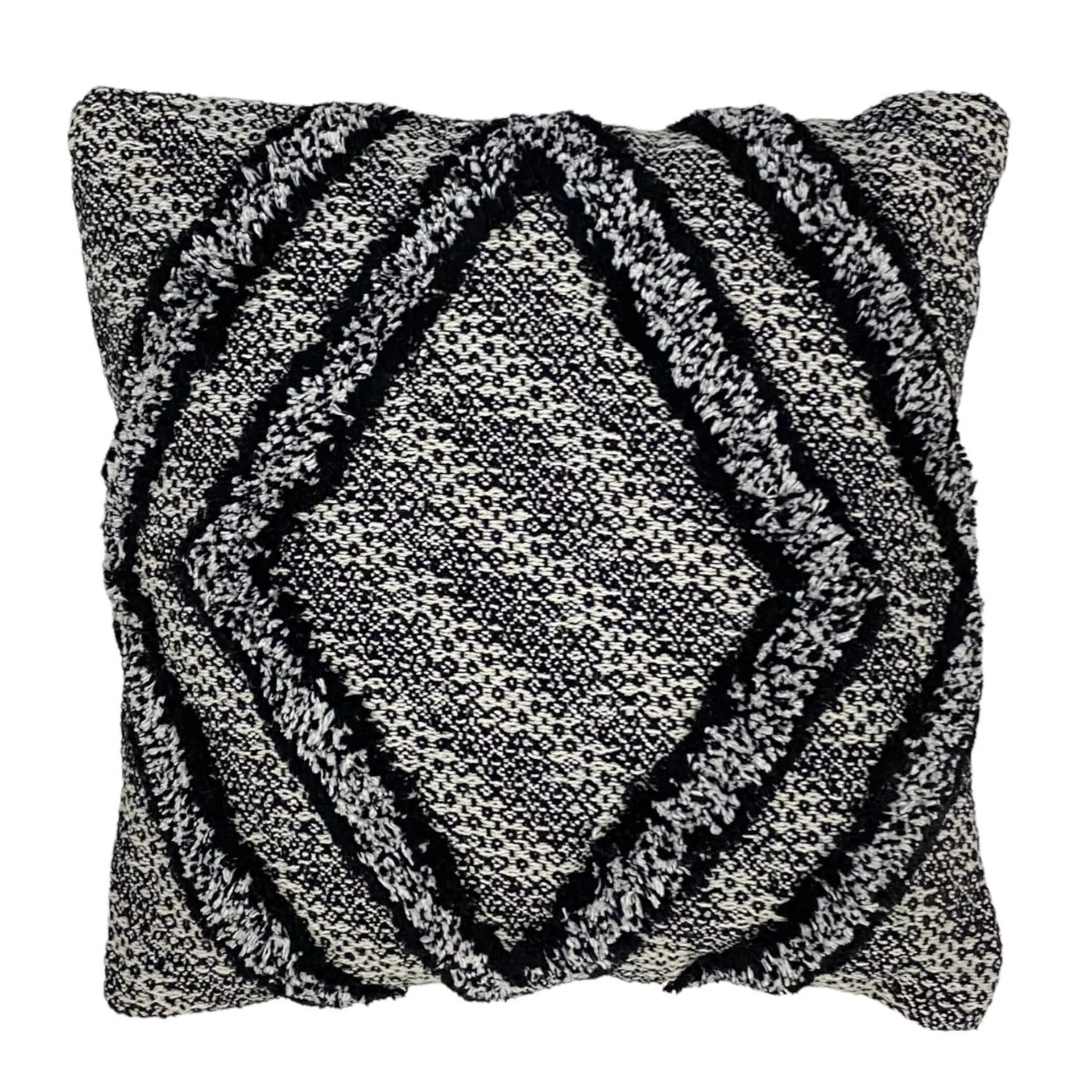 Funda Cojín 45X45 Gris, Negro Nomada
