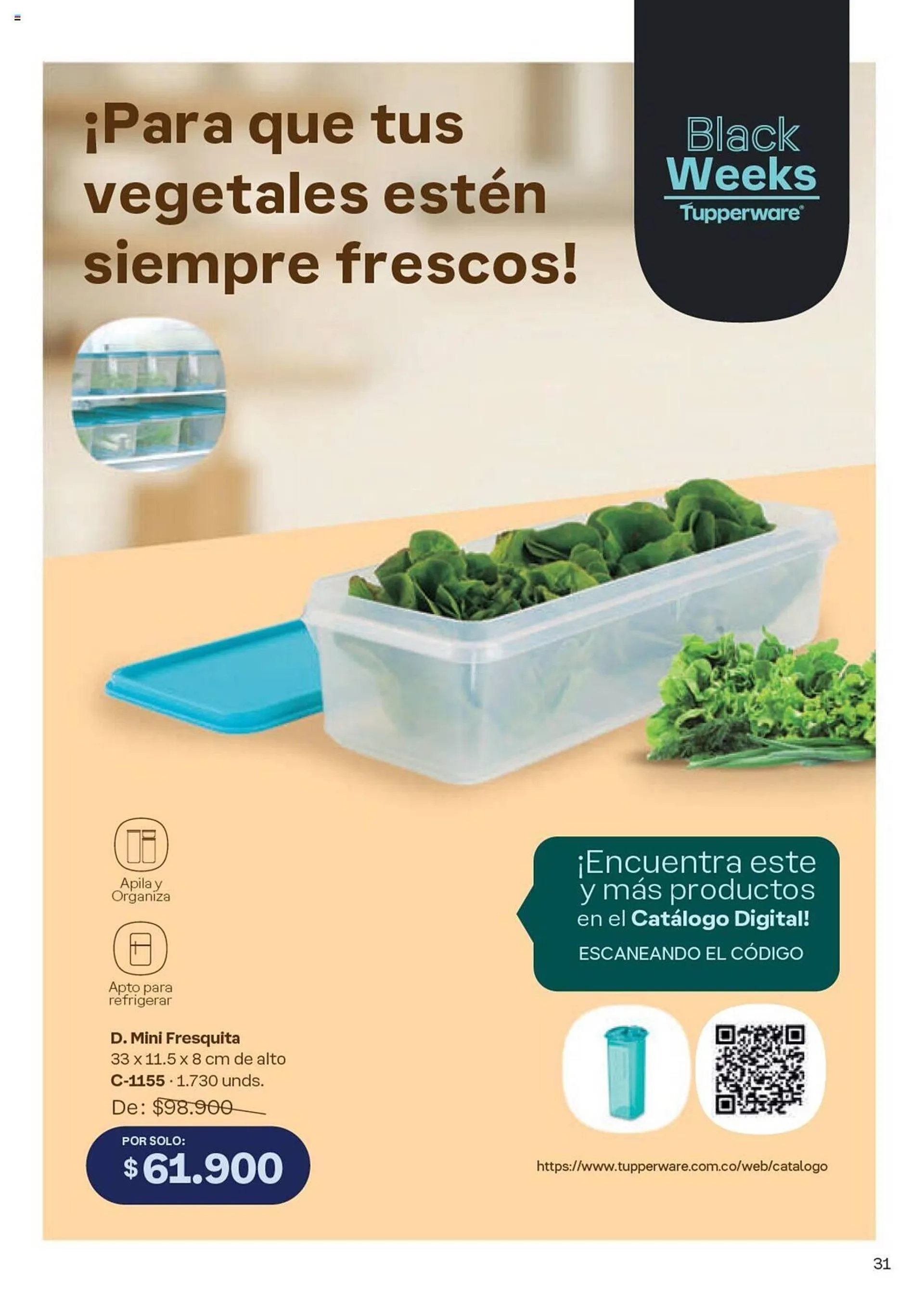 Catalogo de Catálogo Tupperware 4 de octubre al 31 de octubre 2024 - Pag 31