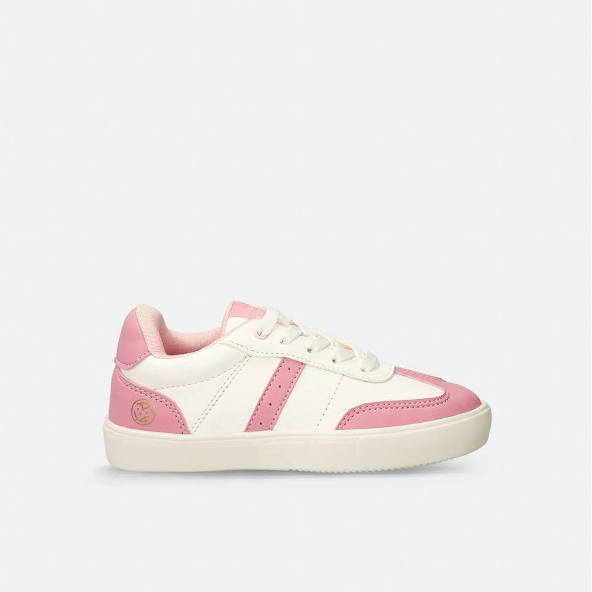 Tenis Casuales Blanco-Fucsia Bubblegummers Salima Niña