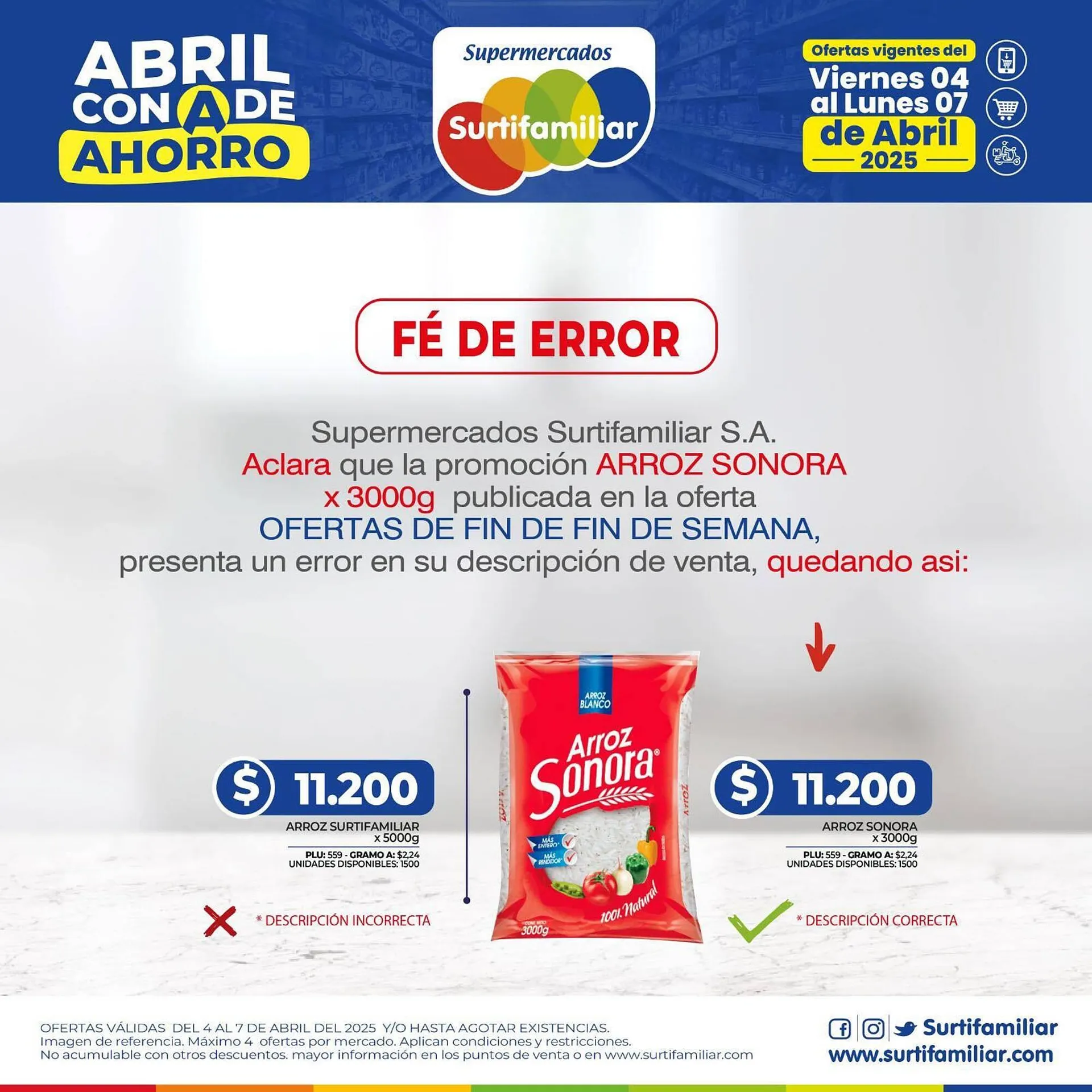 Catalogo de Catálogo Surtifamiliar 6 de abril al 7 de abril 2025 - Pag 2