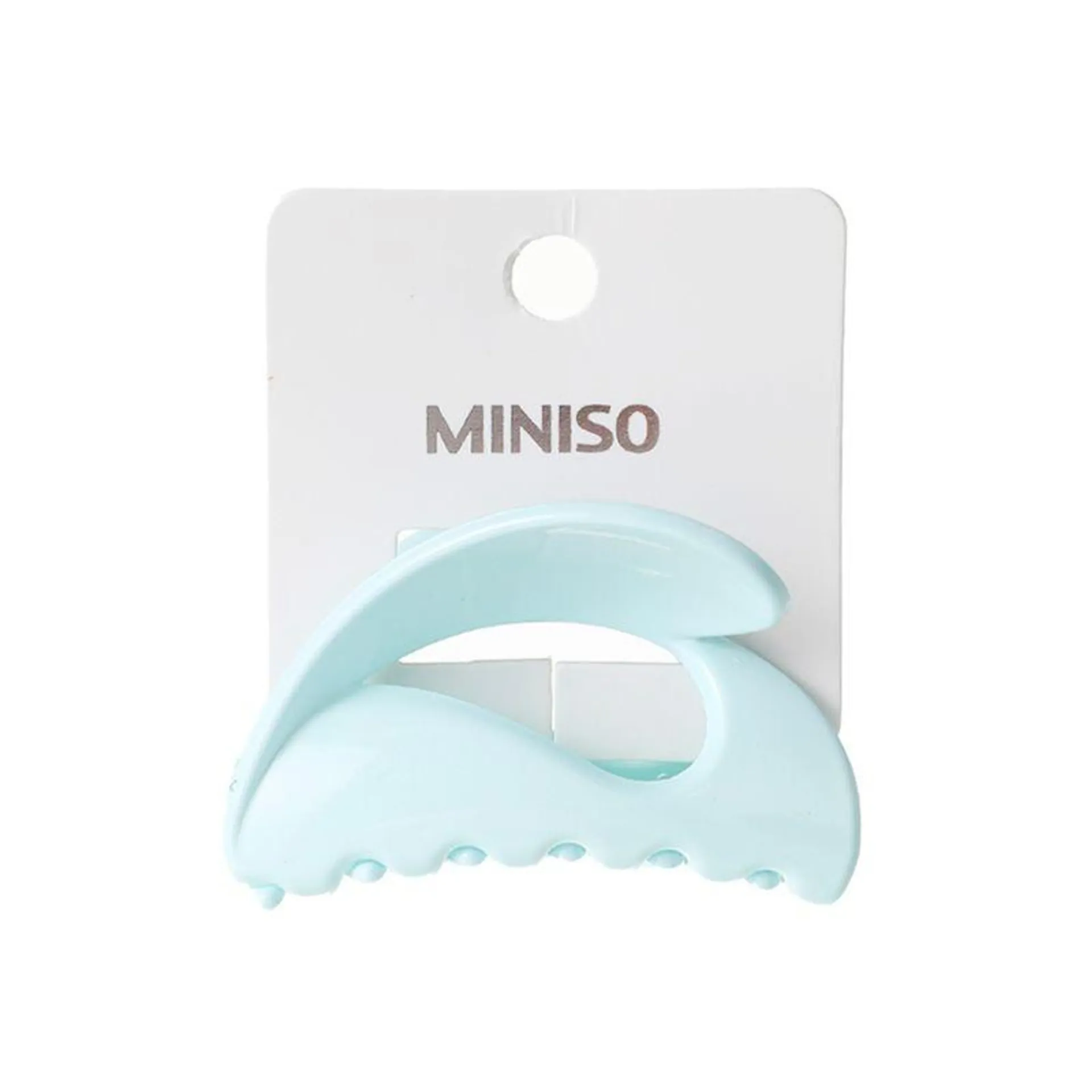 Caimán para Cabello Diseño Corazón Miniso Azul