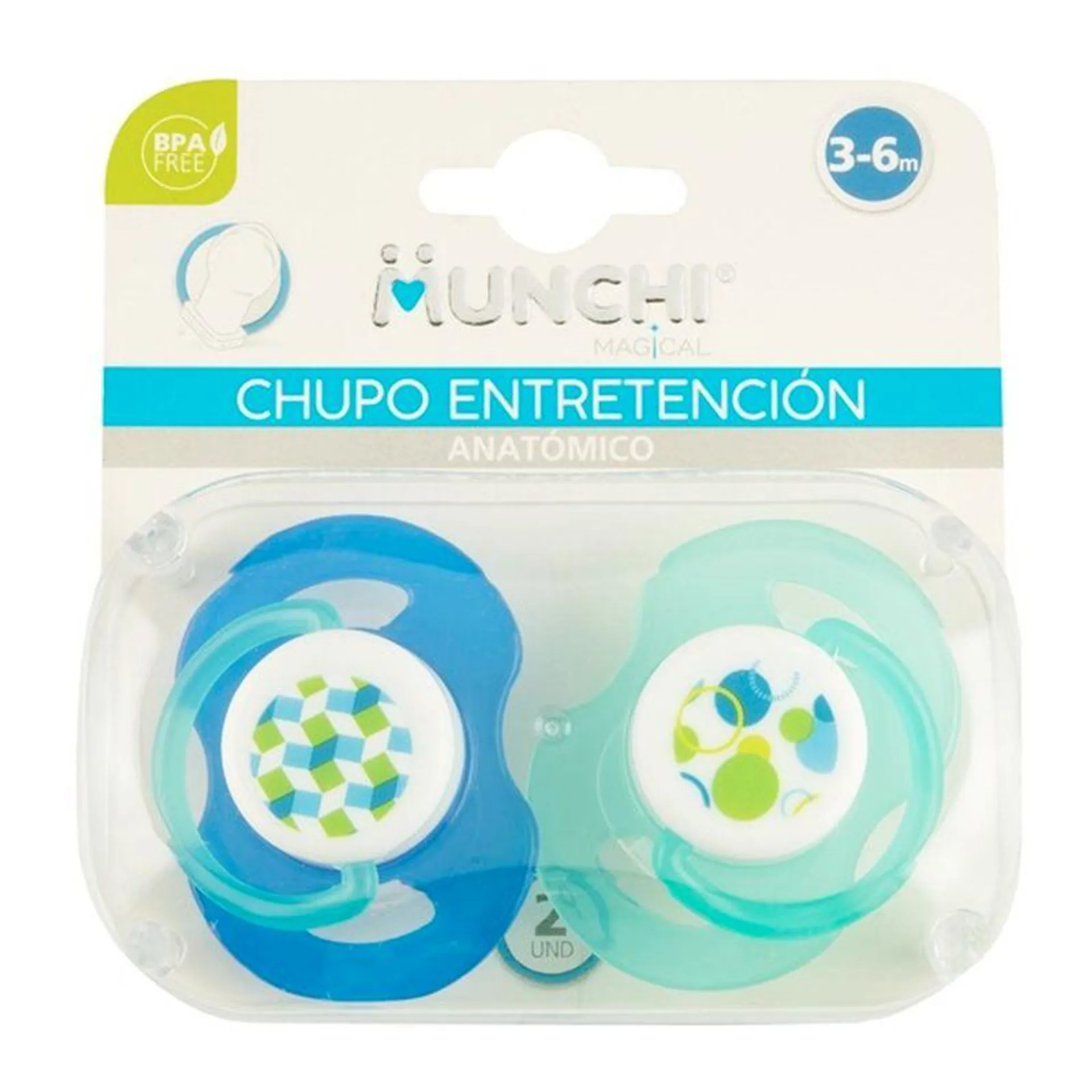 Chupo Munchi Magical Entretencion (3-6m) X 2 Und